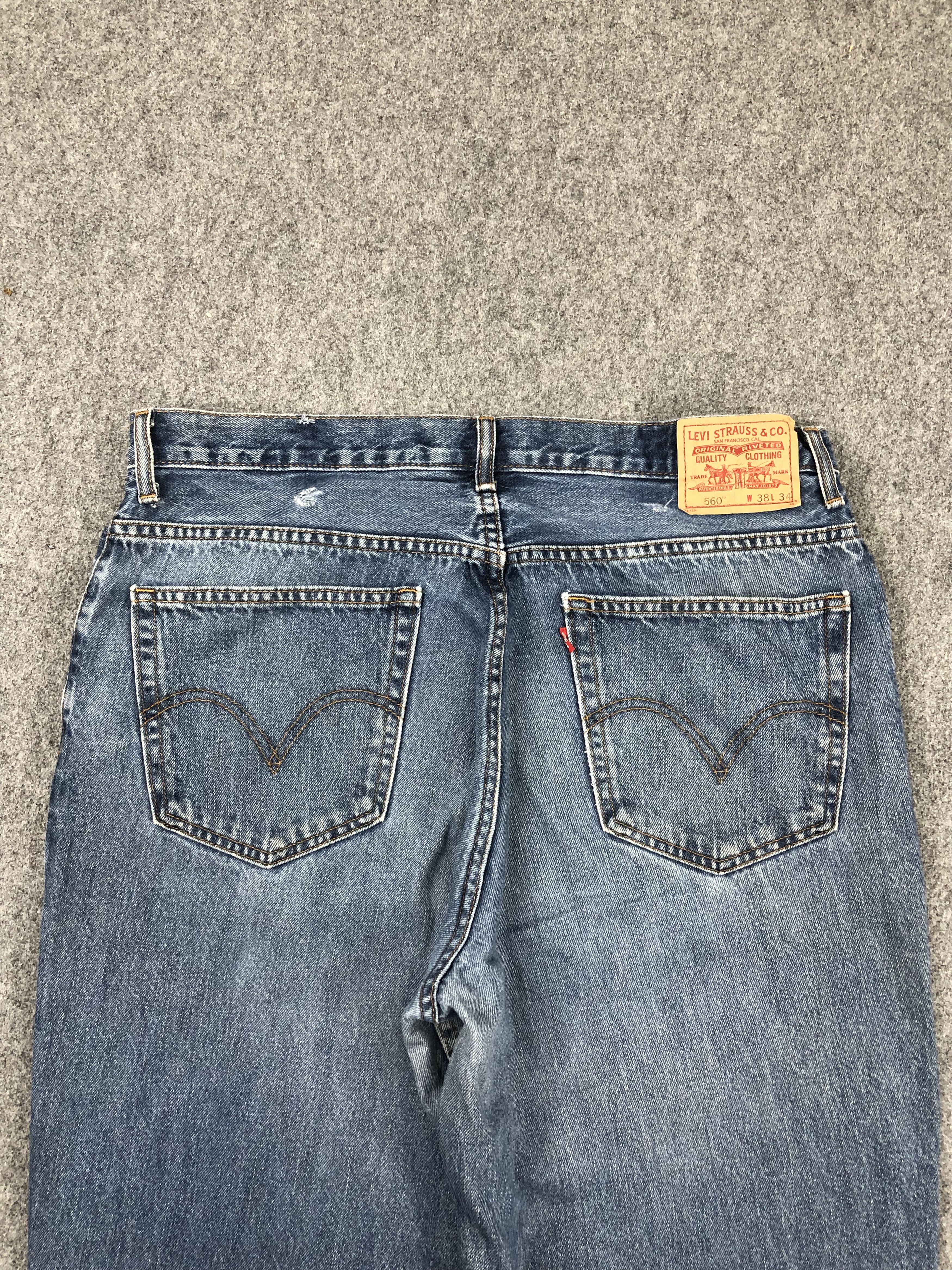 Levi's Vintage Levis 560 Light Blue Denim DP1383 Size US 39 - 4 Thumbnail