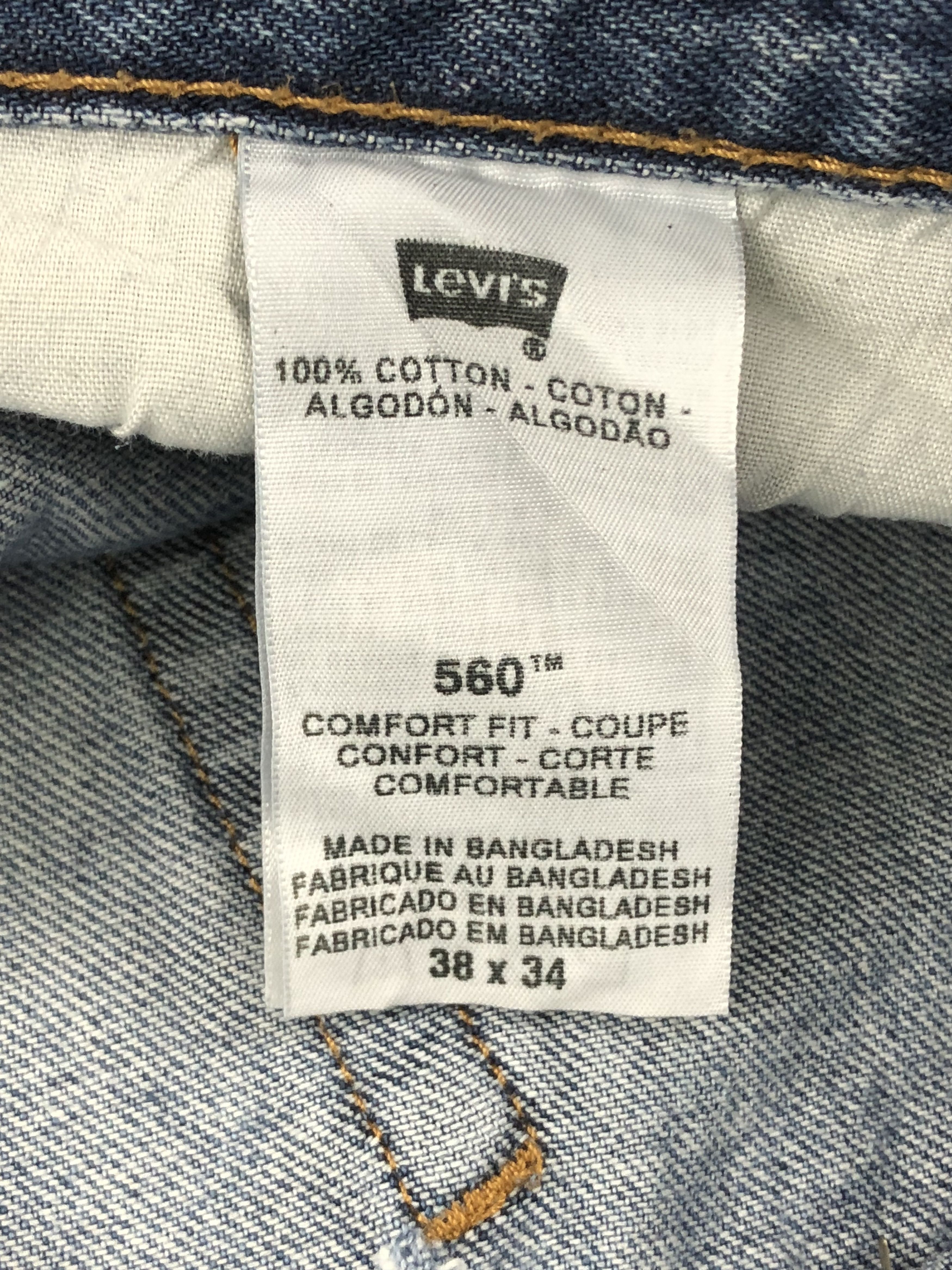 Levi's Vintage Levis 560 Light Blue Denim DP1383 Size US 39 - 7 Thumbnail