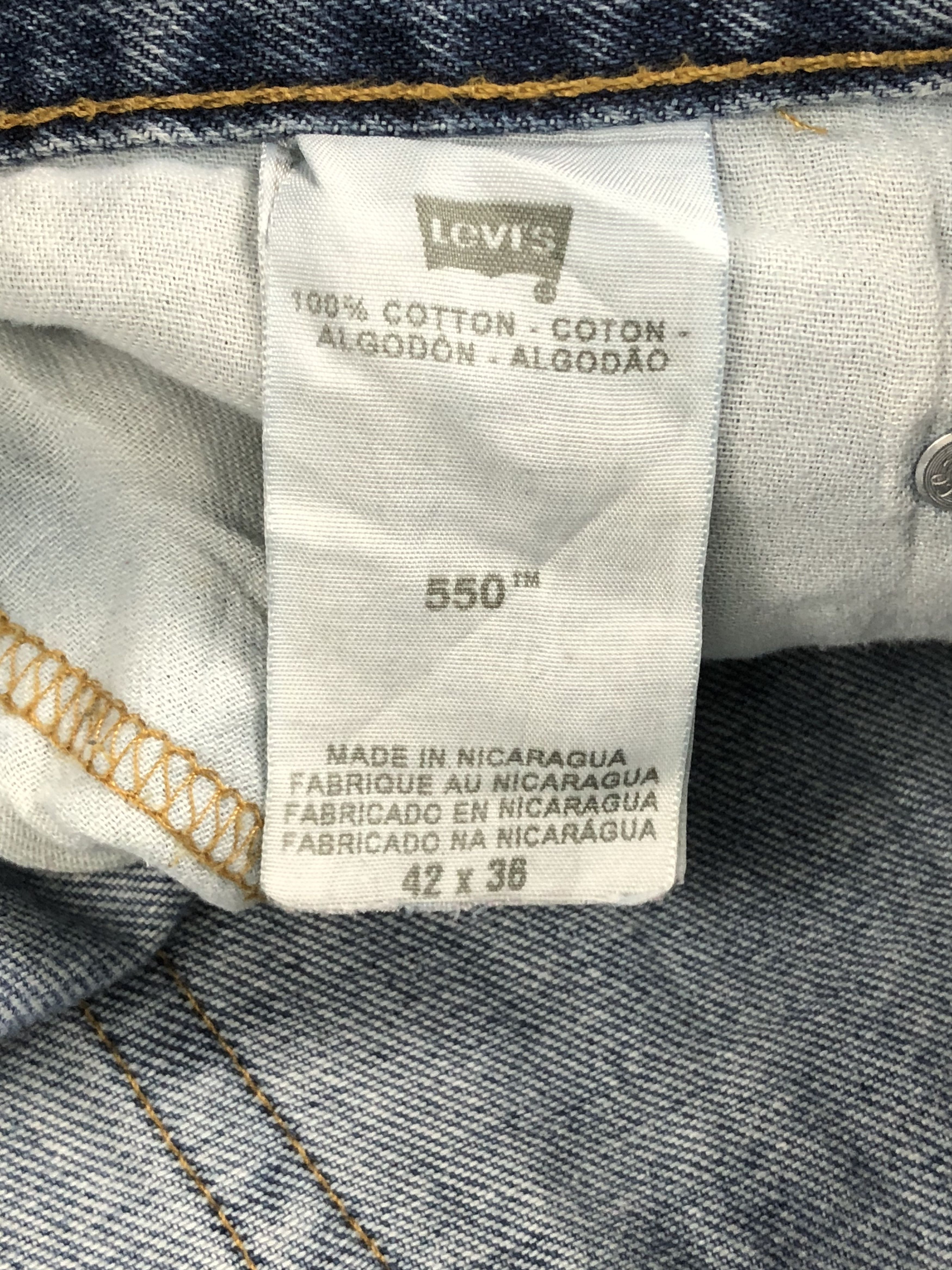 Levi's Vintage Levis 550 Denim DP1376 Size US 43 - 7 Thumbnail