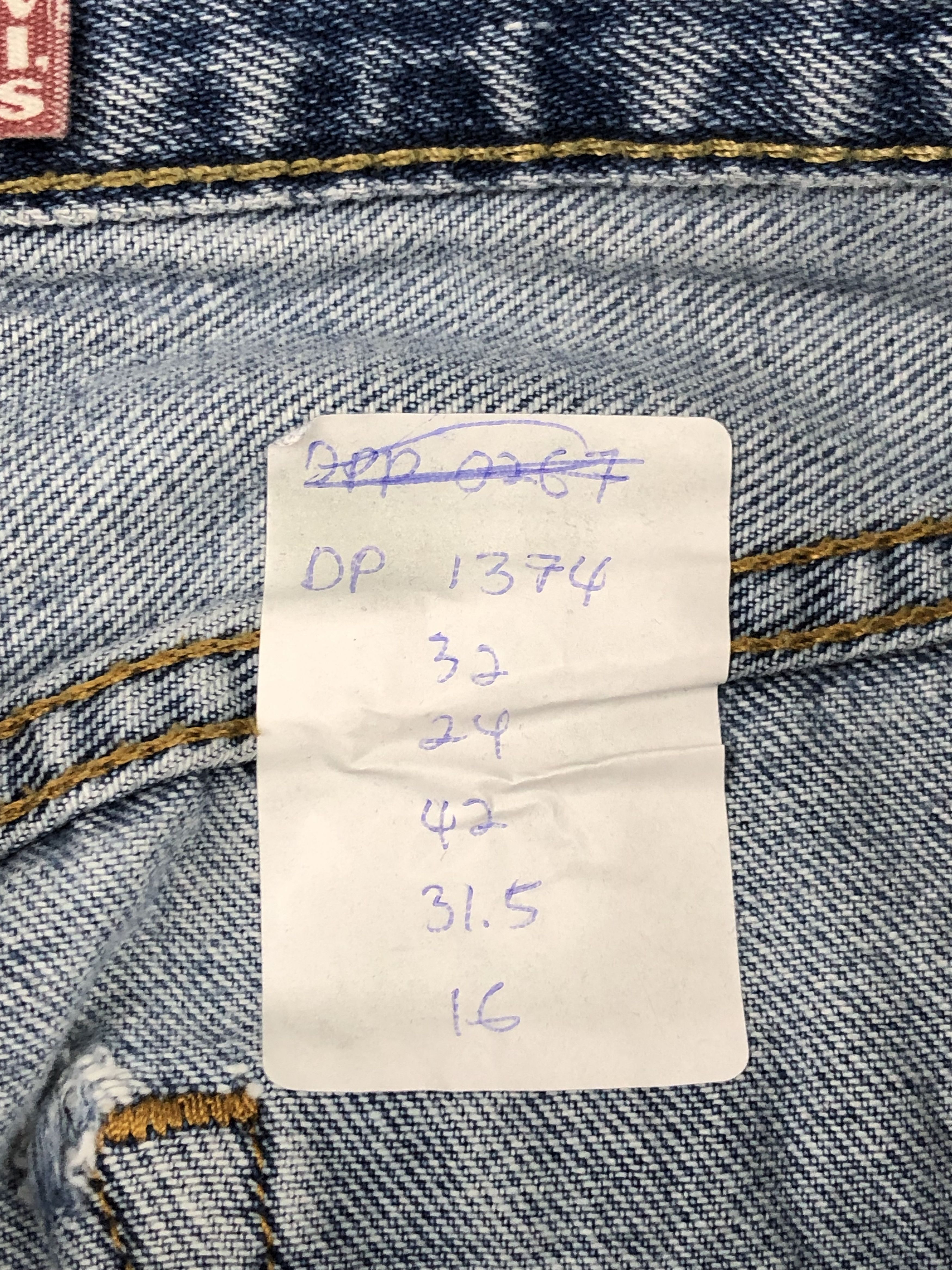 Levi's Vintage Levis 505 Sun Faded Jeans DP1374 Size US 32 / EU 48 - 14 Thumbnail