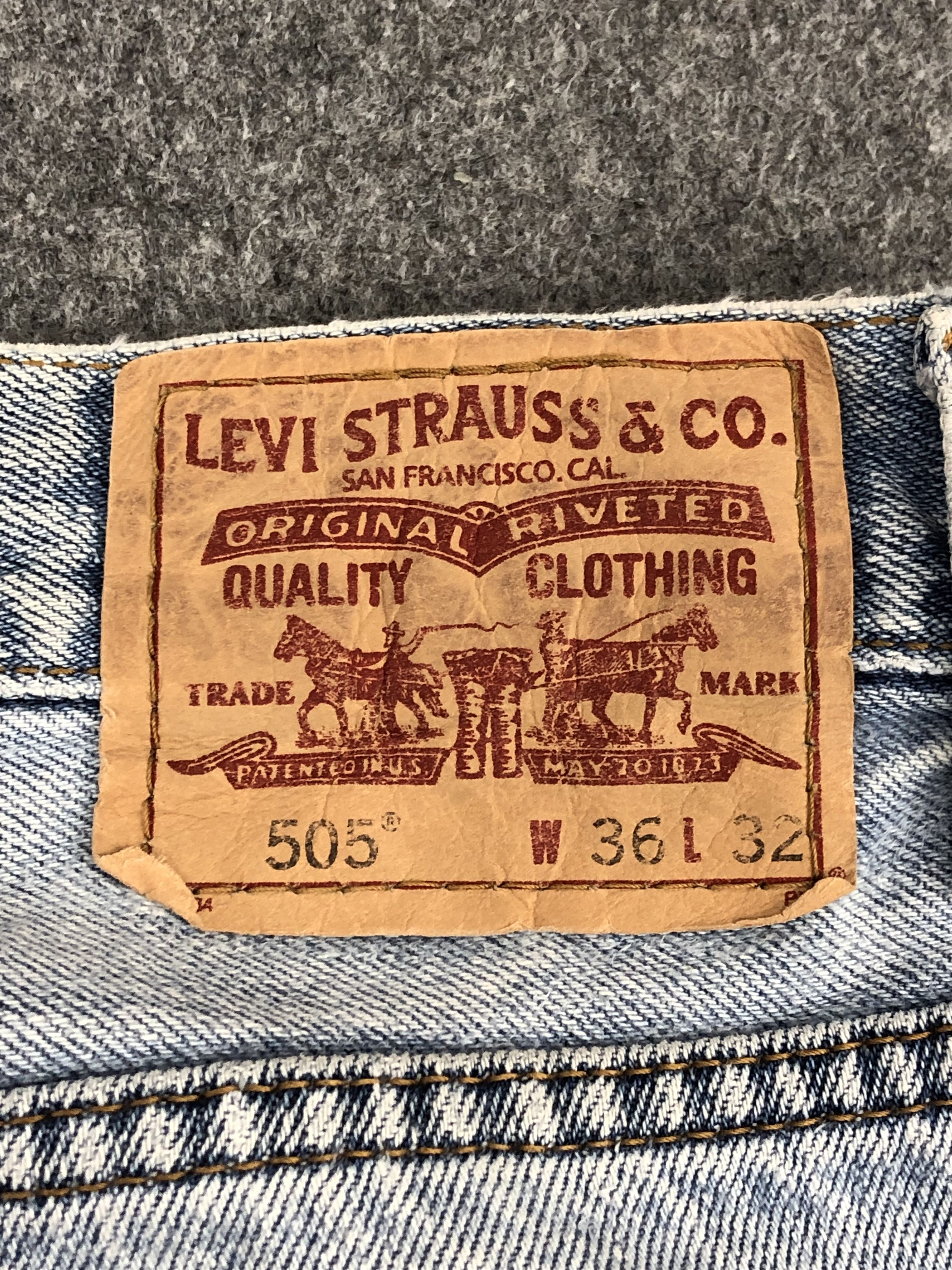 Levi's Vintage Levis 505 Regular Fit Jeans DP1364 Size US 36 / EU 52 - 5 Thumbnail