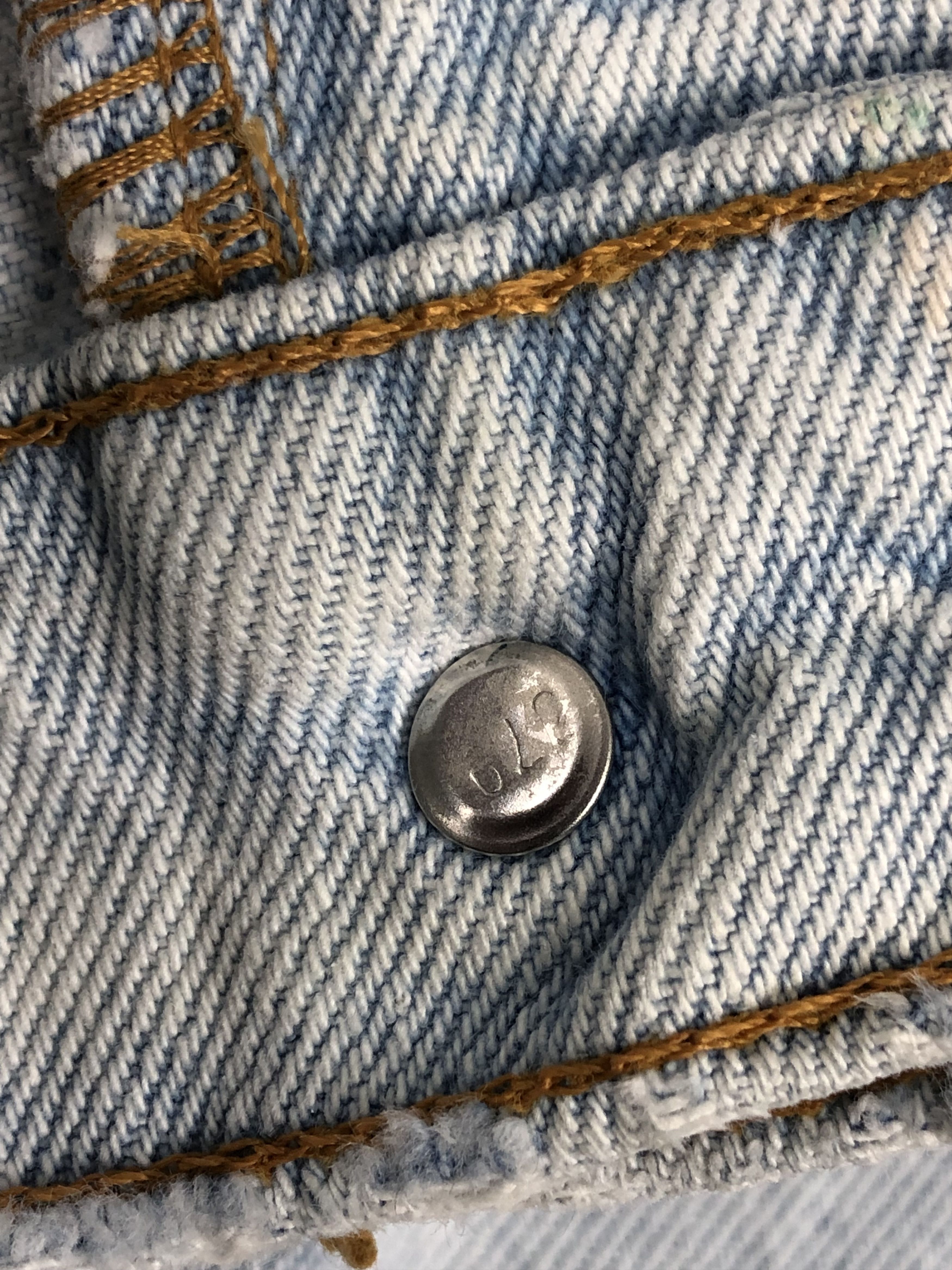 Levi's Light Wash Vintage 90s Levis 521 Jeans DP1369 Size US 28 / EU 44 - 12 Thumbnail