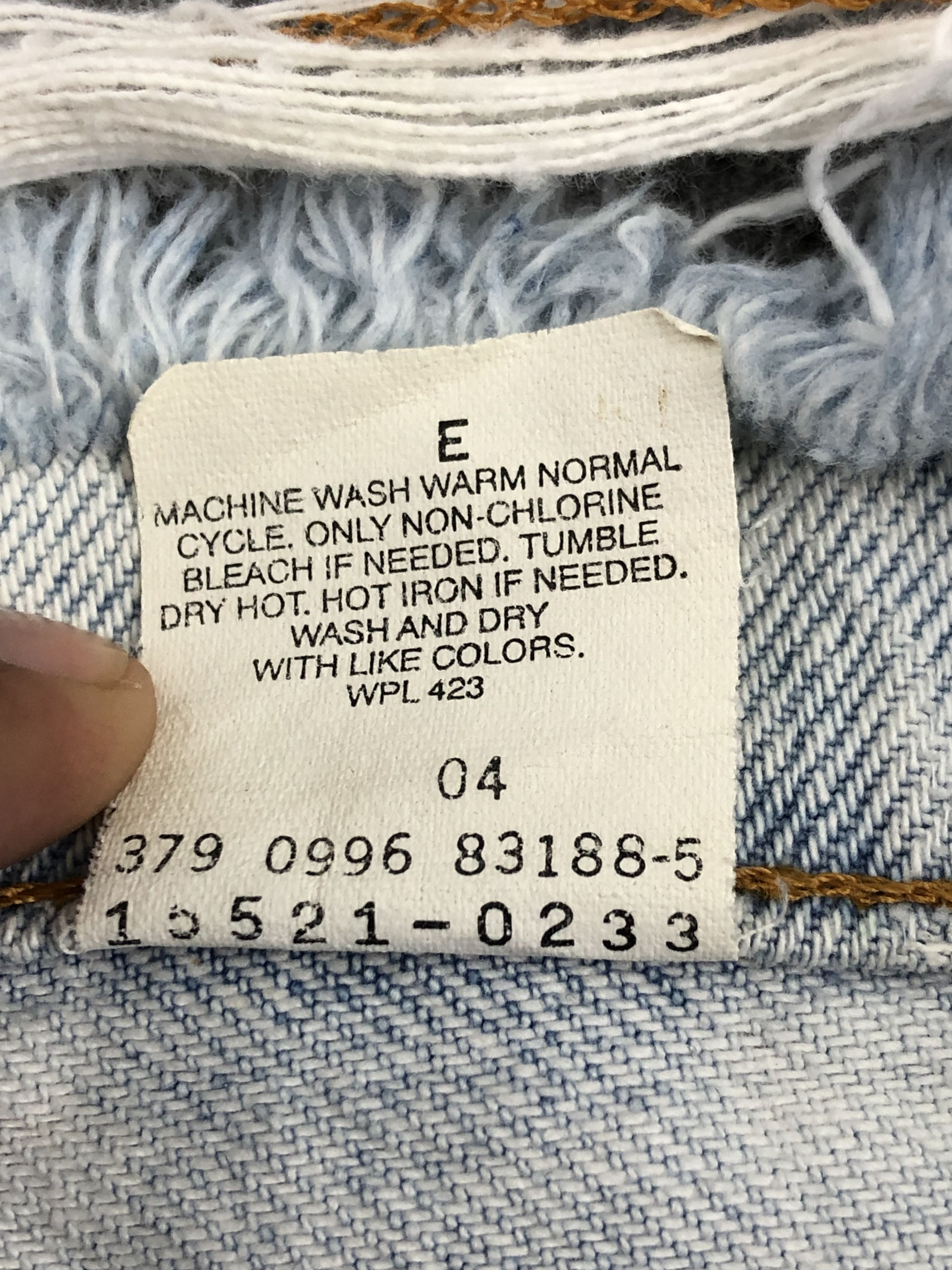 Levi's Light Wash Vintage 90s Levis 521 Jeans DP1369 Size US 28 / EU 44 - 7 Thumbnail
