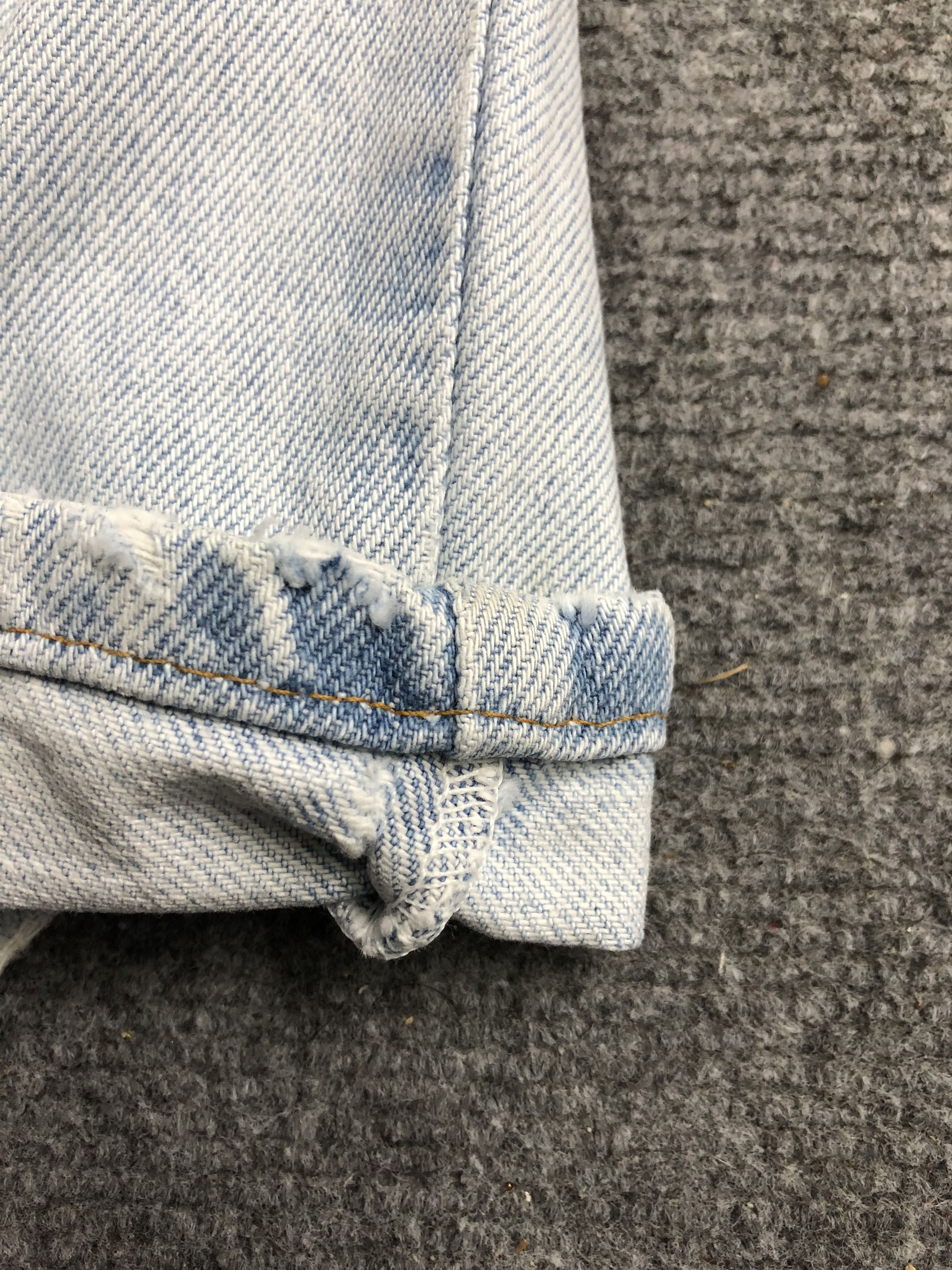 Levi's Light Wash Vintage 90s Levis 521 Jeans DP1369 Size US 28 / EU 44 - 9 Thumbnail