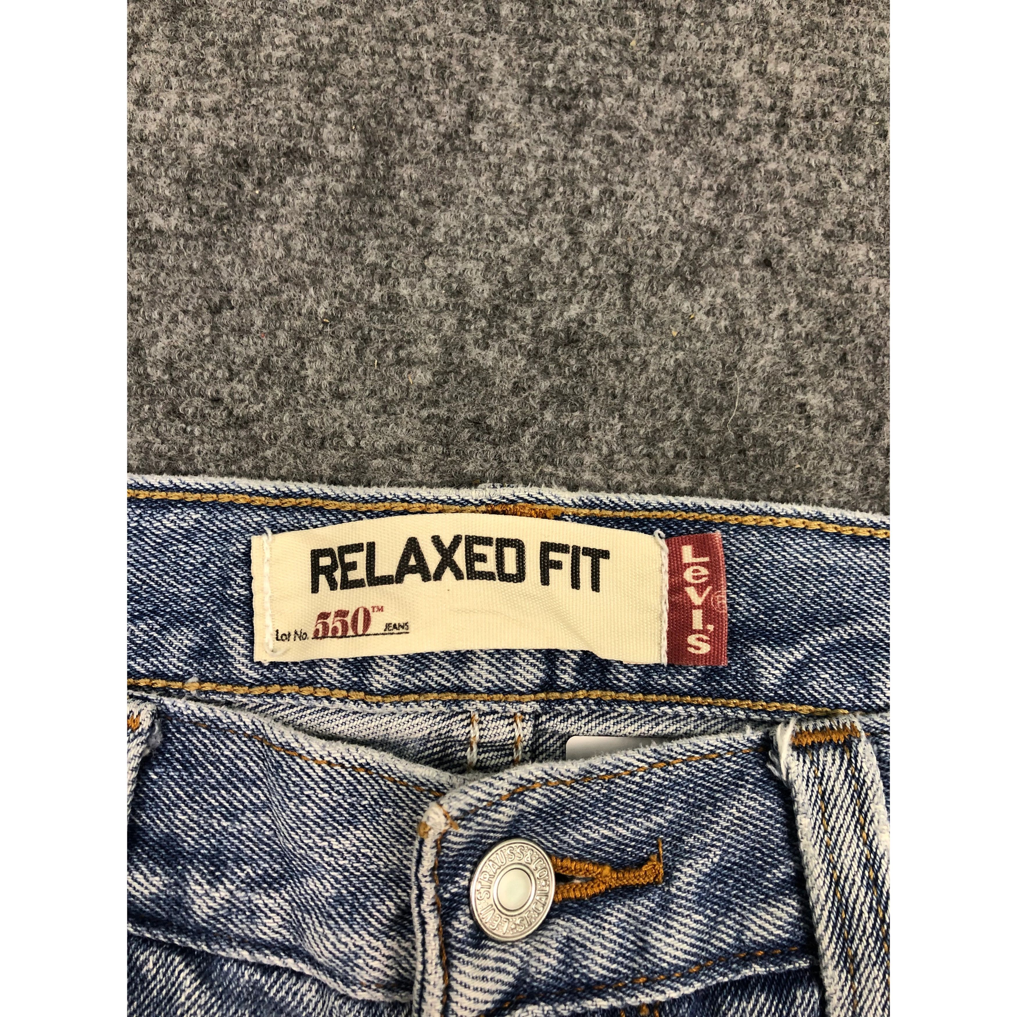 Levi's Vintage Levis 550 Relaxed Fit Lightwash Denim DP0254 Size US 34 / EU 50 - 5 Thumbnail