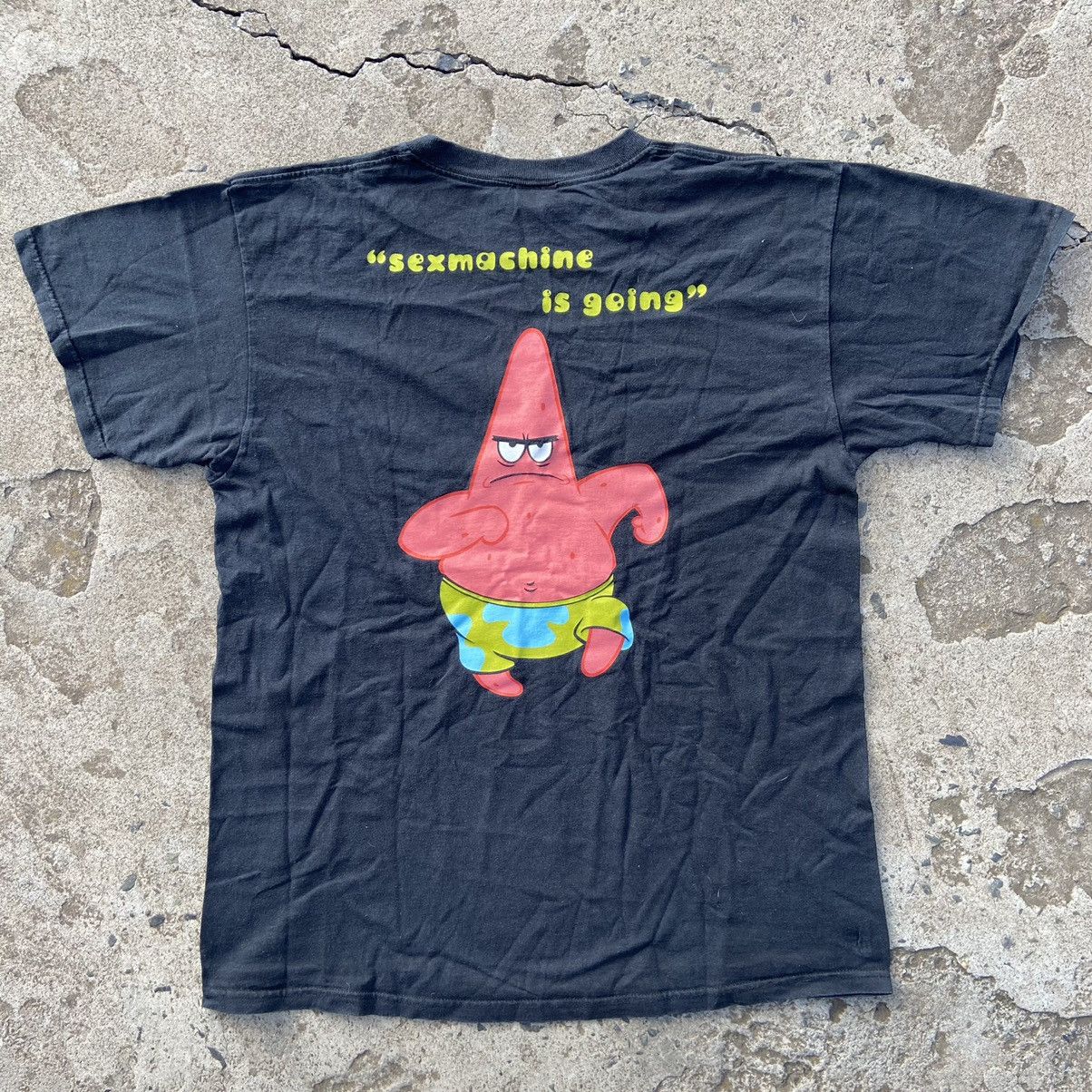 Nickelodeon 2000s SEX MACHINE PATRICK STAR VINTAGE SPONGEBOB TEE - № 552 Size US L / EU 52-54 / 3 - 1 Thumbnail