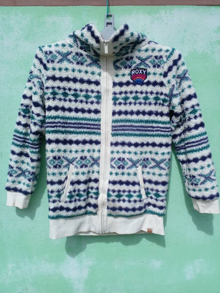 Vintage Vintage Roxy deep pile Retro X Fleece Jacket Size US M / EU 48-50 / 2 - 1 Thumbnail