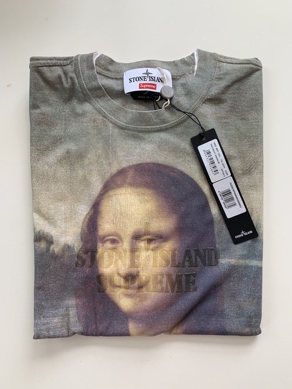 Supreme Supreme x Stone Island Mona Lisa S/S Top | Grailed