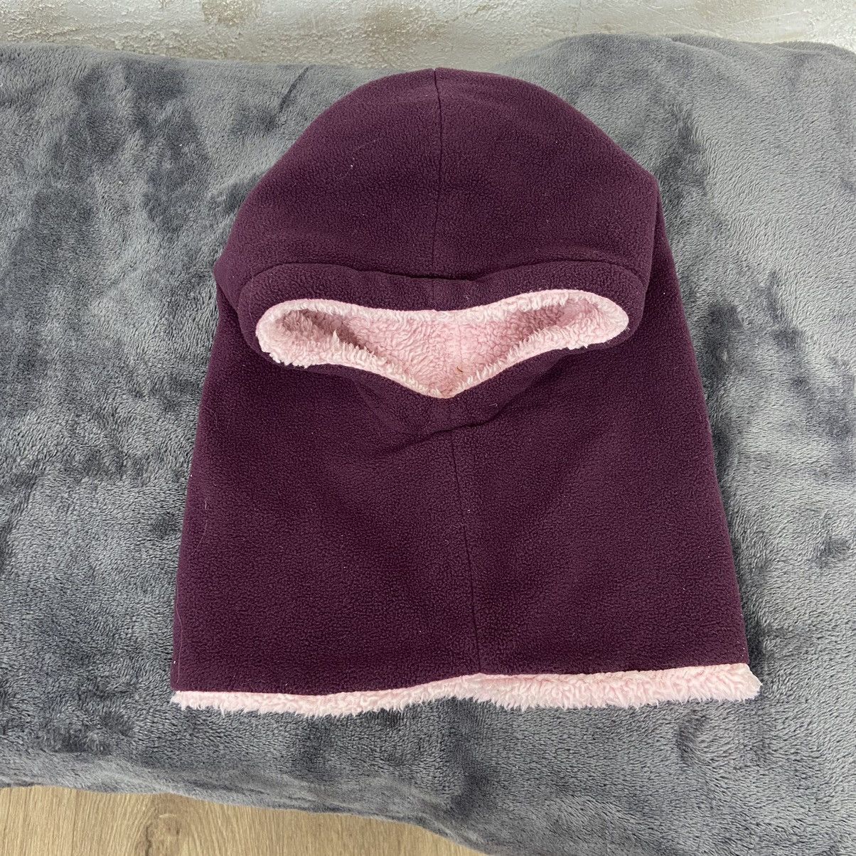 Vintage Y2K CUTE FLEECE PINK TEDDY REVERSIBLE BALACLAVA MASK № 4079 Size ONE SIZE - 2 Thumbnail