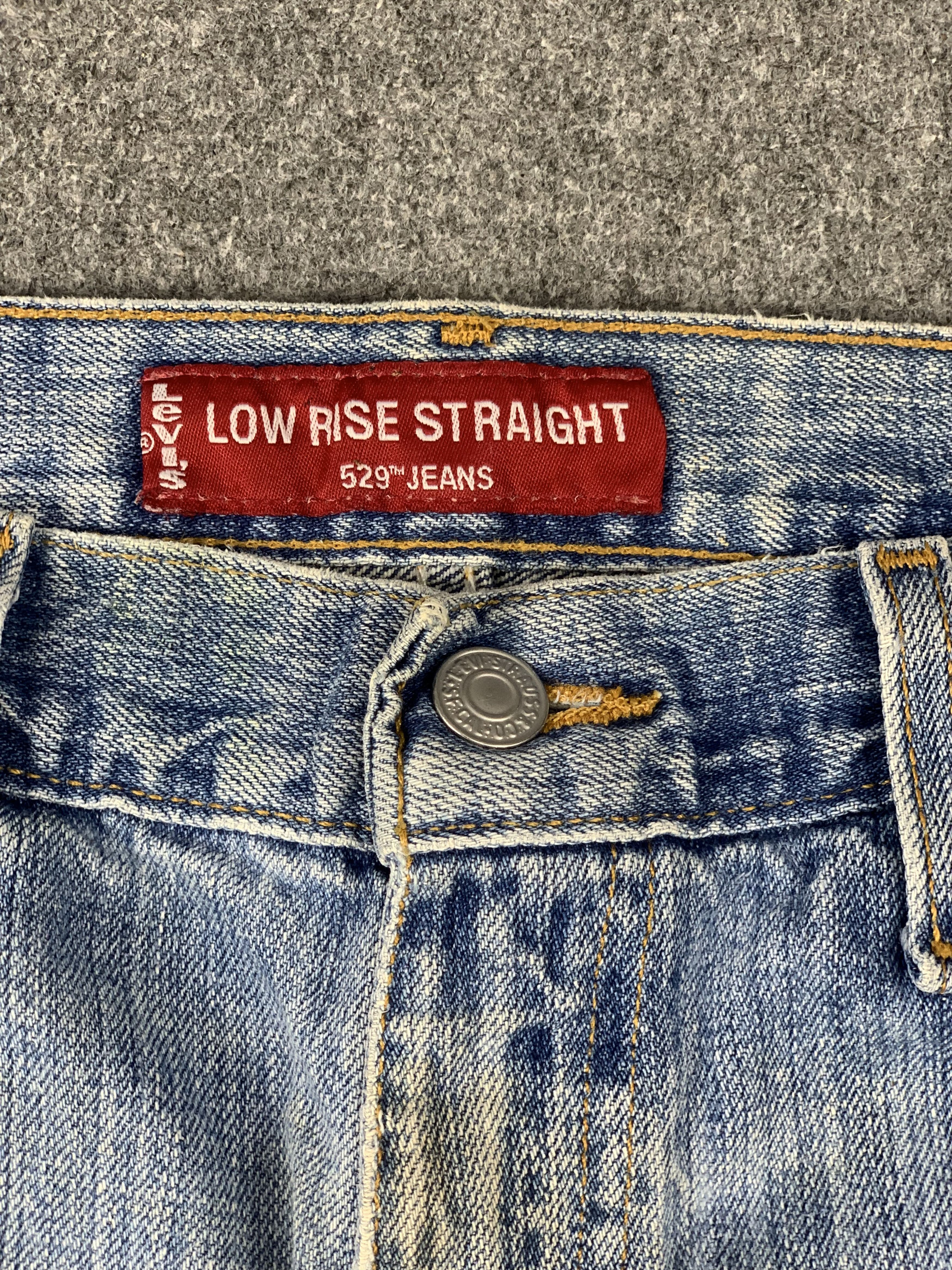 Levi's × Vintage Vintage 90s Levis 529 Faded Blue Jeans DP2012 Size US 33 - 7 Thumbnail