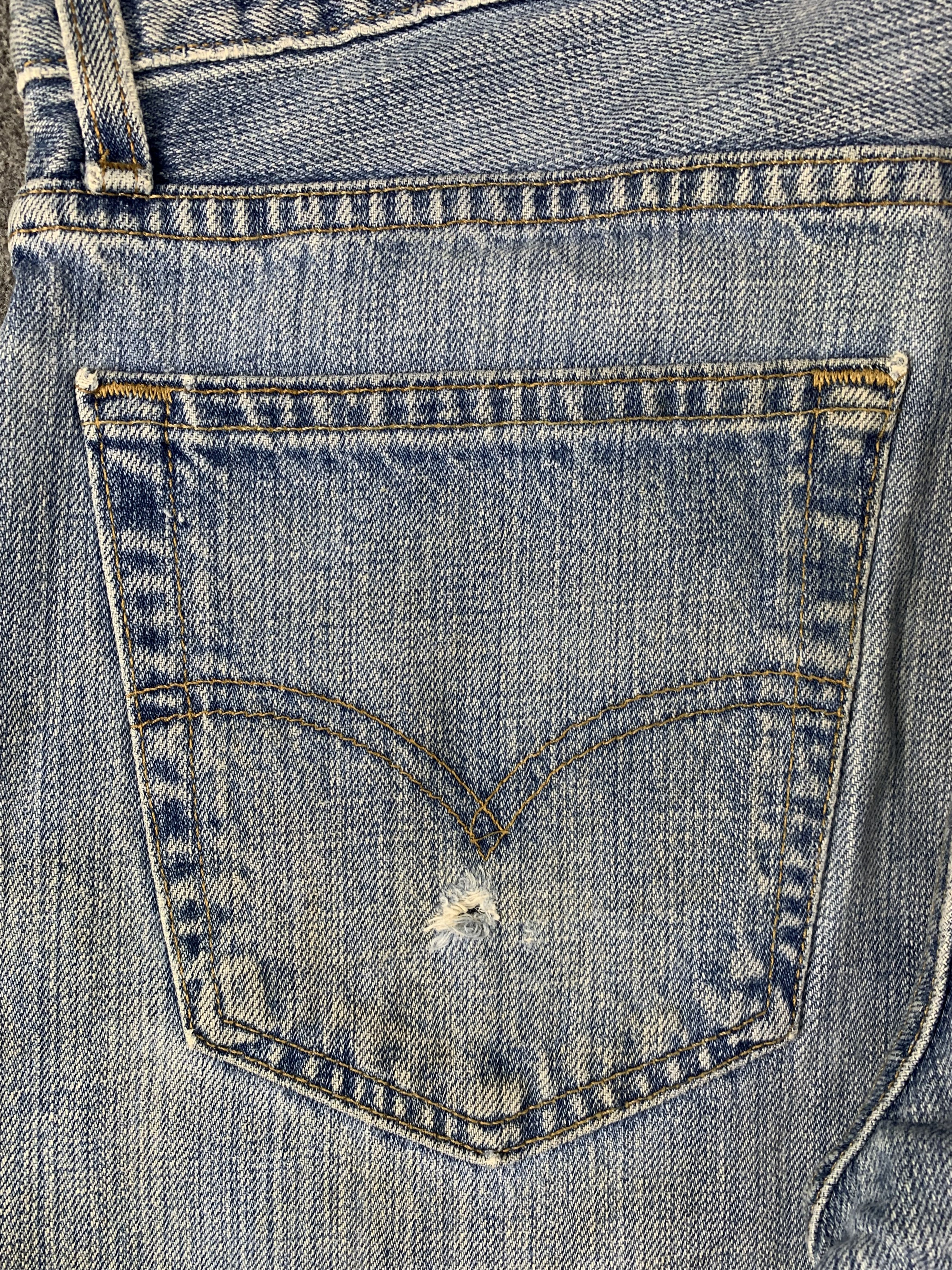 Levi's × Vintage Vintage 90s Levis 529 Faded Blue Jeans DP2012 Size US 33 - 17 Thumbnail