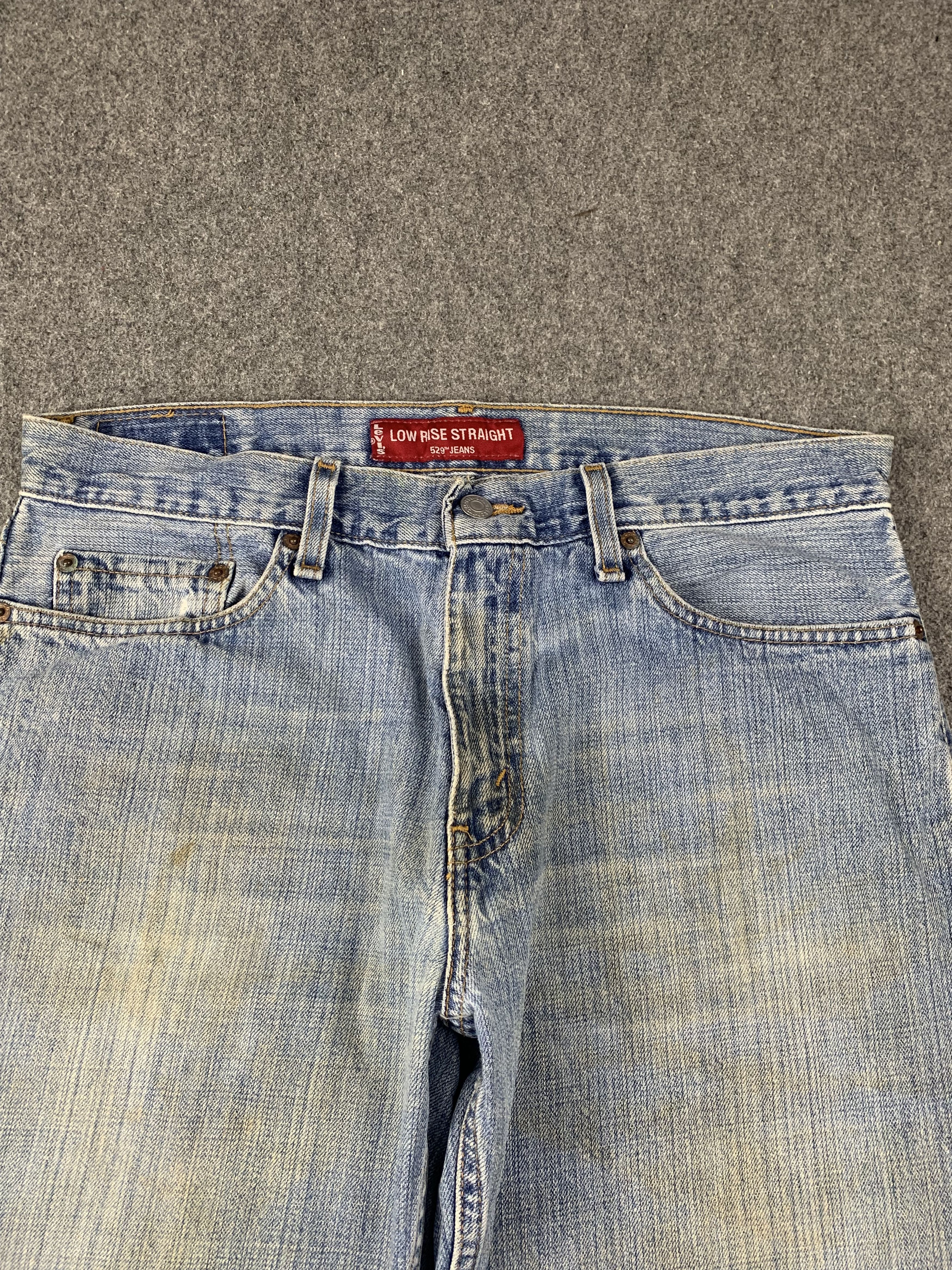 Levi's × Vintage Vintage 90s Levis 529 Faded Blue Jeans DP2012 Size US 33 - 2 Thumbnail
