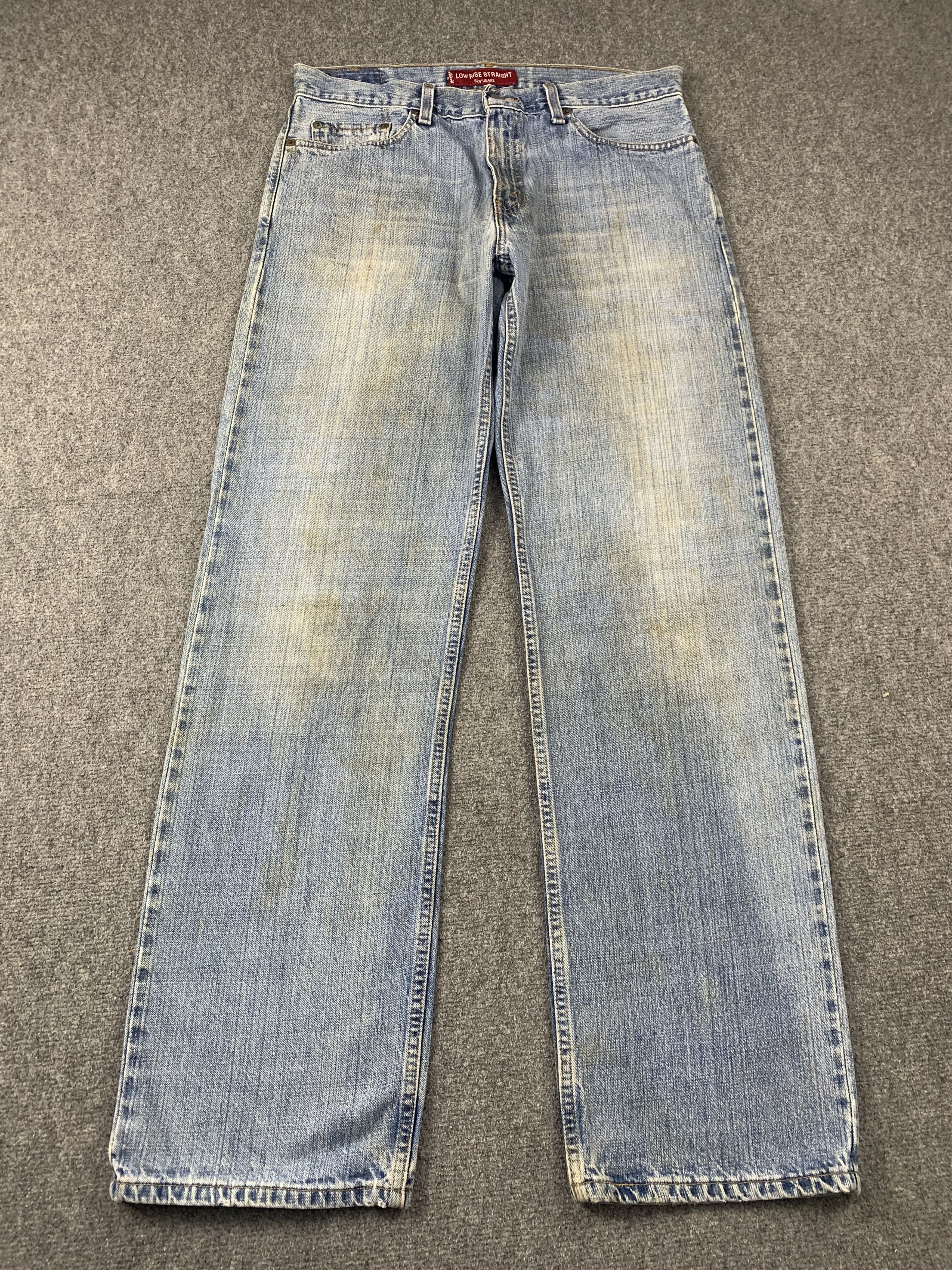 Levi's × Vintage Vintage 90s Levis 529 Faded Blue Jeans DP2012 Size US 33 - 1 Thumbnail