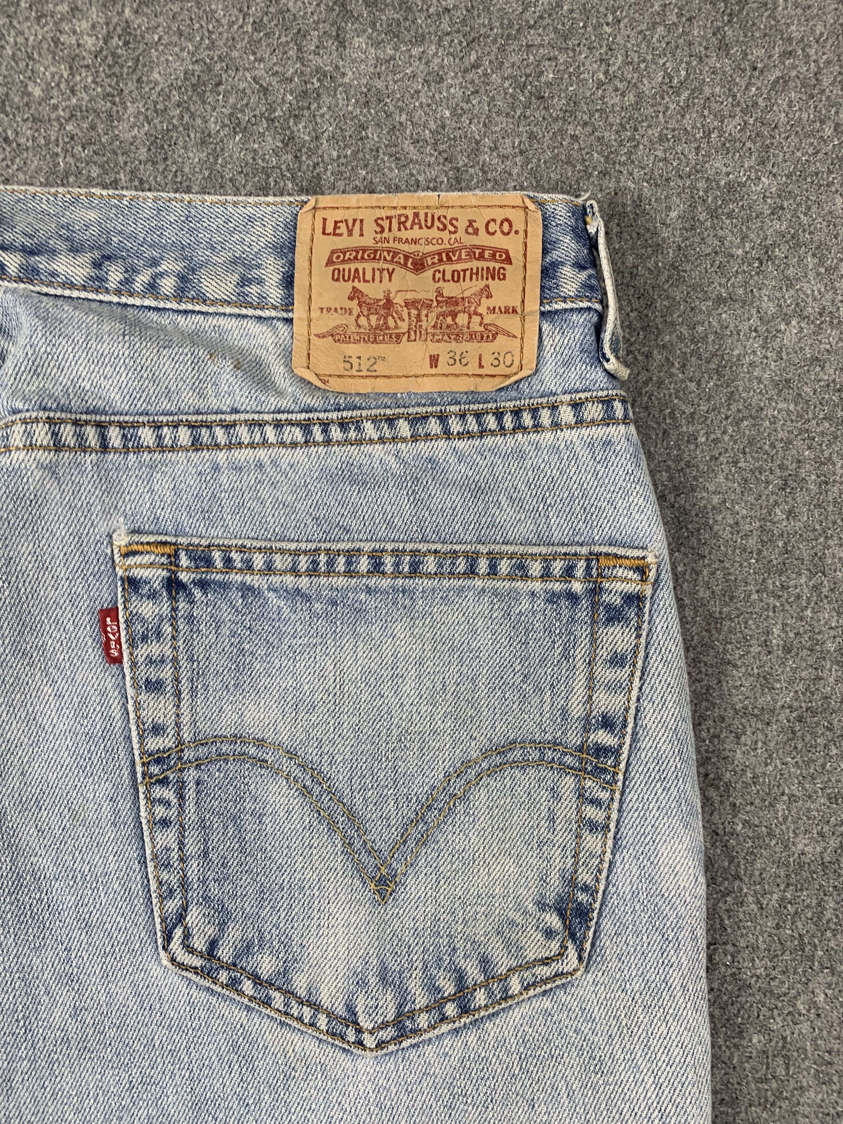 Levi's × Vintage Vintage Levis 512 Light Wash Jeans DP2014 Size US 34 / EU 50 - 15 Thumbnail