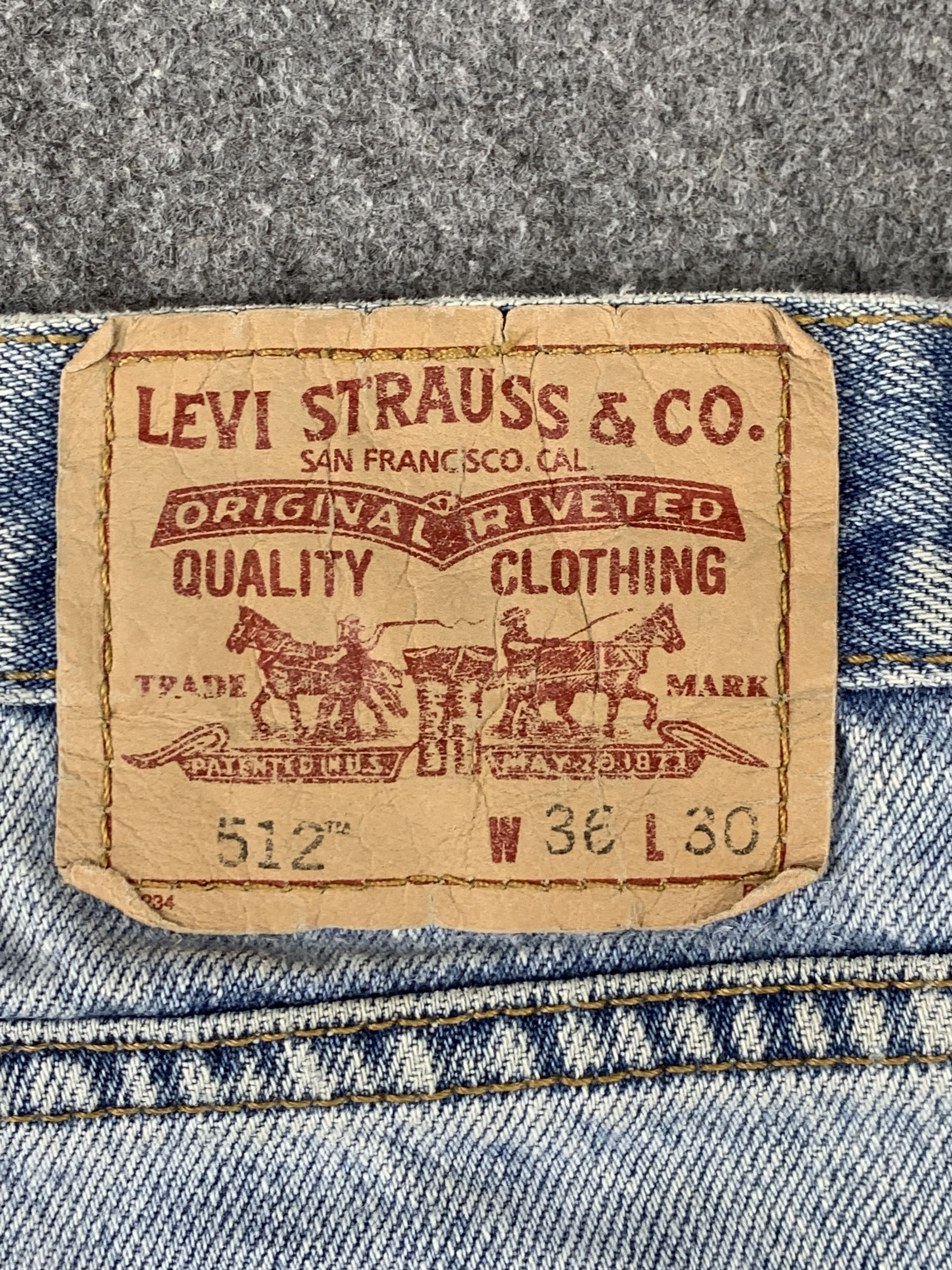 Levi's × Vintage Vintage Levis 512 Light Wash Jeans DP2014 Size US 34 / EU 50 - 4 Thumbnail