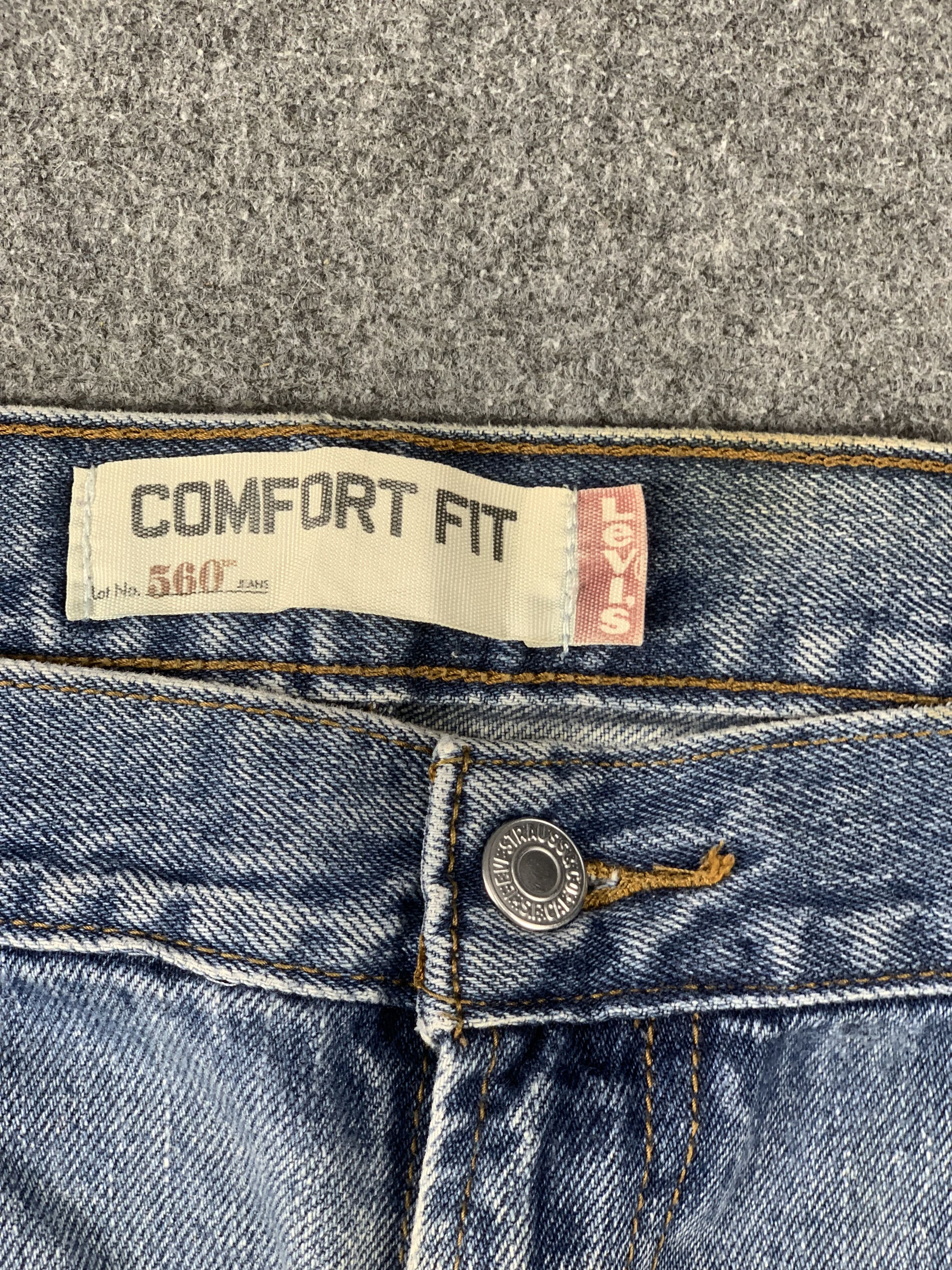 Levi's Vintage Levis 560 Faded Blue Jeans DP2016 Size US 39 - 7 Thumbnail