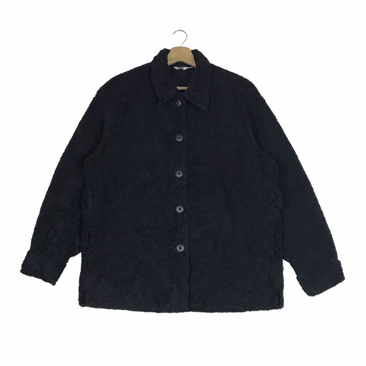 Christophe Lemaire X Uniqlo Japanese Brand Deep Pile Button