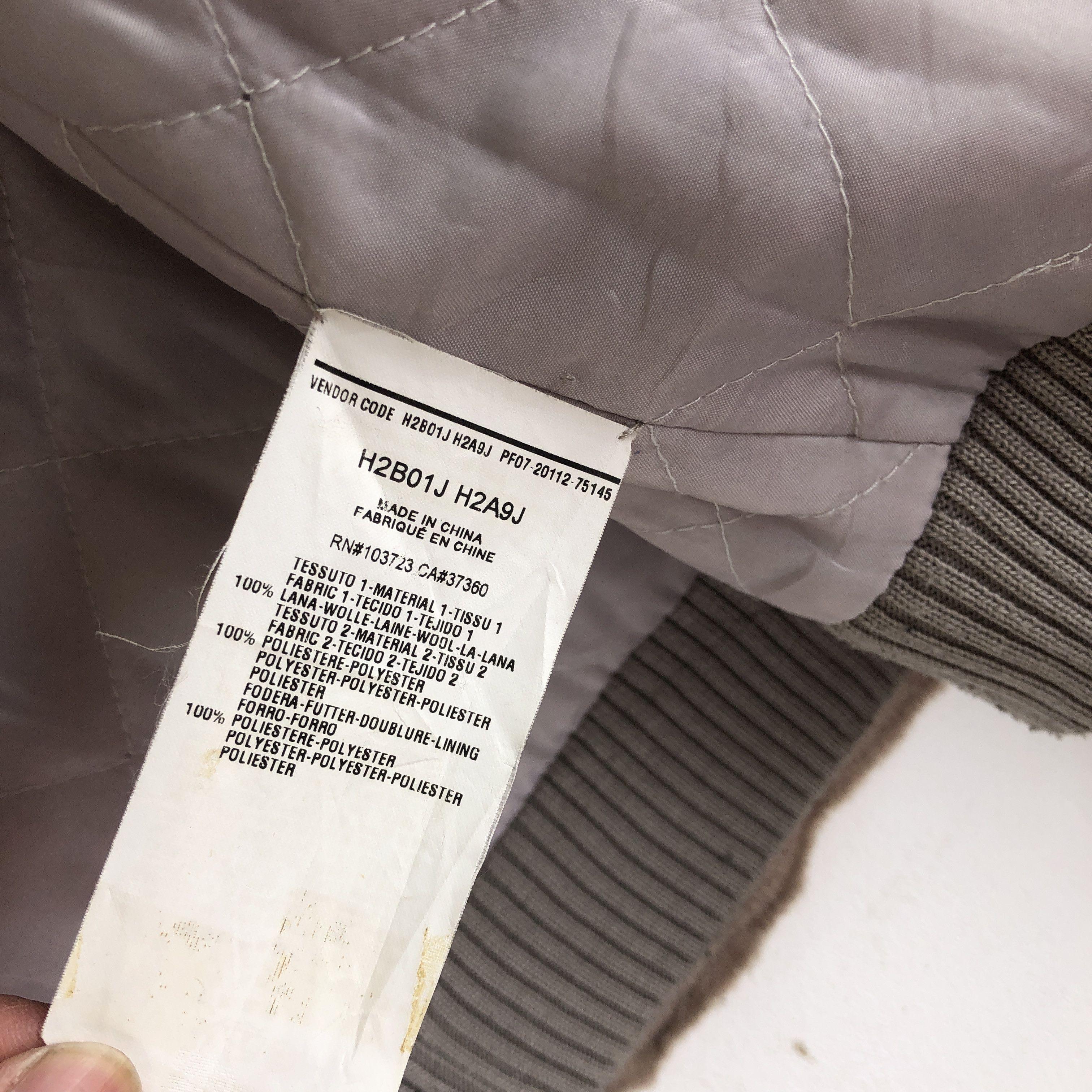Emporio Armani × Vintage Emporio Armani Peacoat Hoodie Jackets Armani Wool Jacket Size US S / EU 44-46 / 1 - 11 Thumbnail