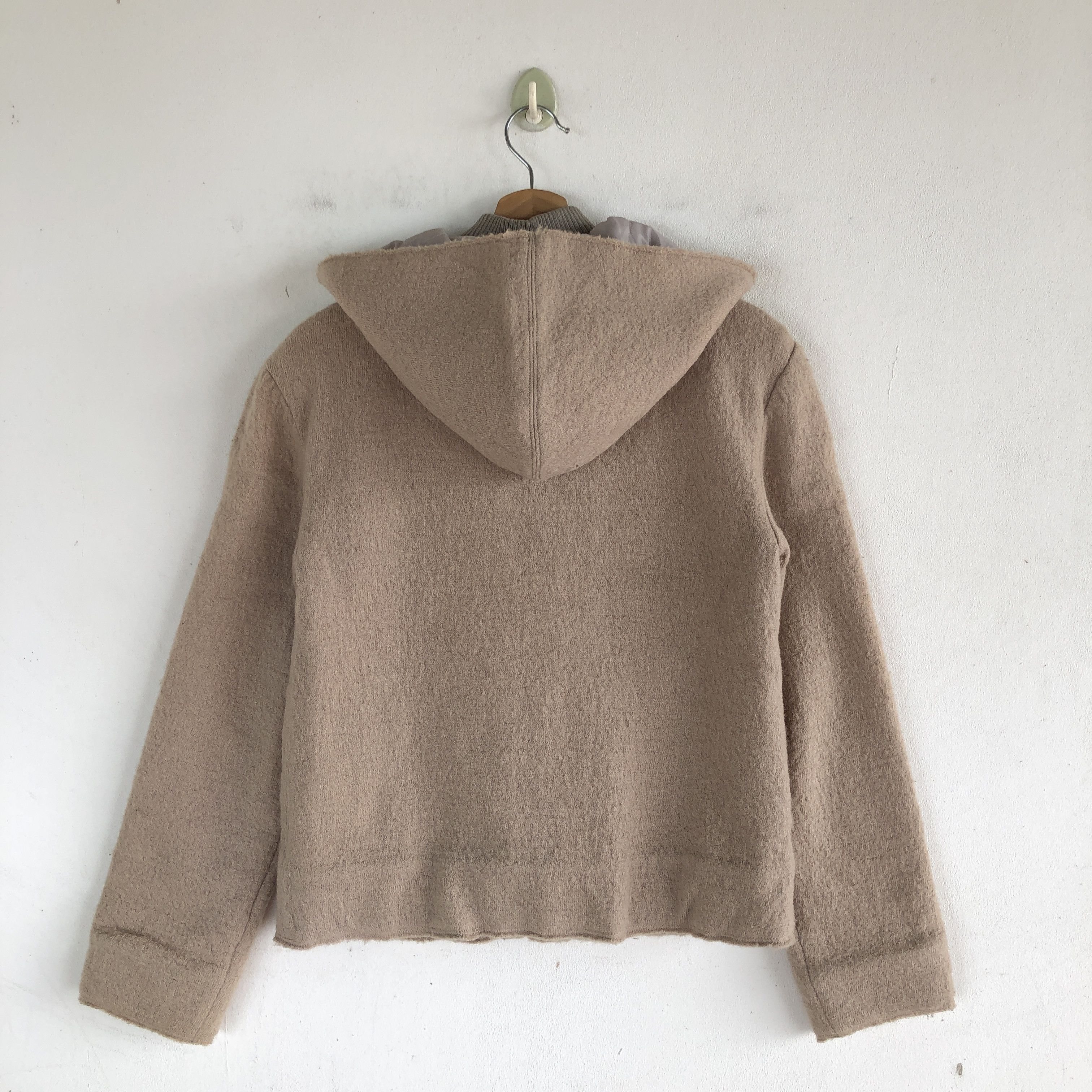 Emporio Armani × Vintage Emporio Armani Peacoat Hoodie Jackets Armani Wool Jacket Size US S / EU 44-46 / 1 - 2 Thumbnail