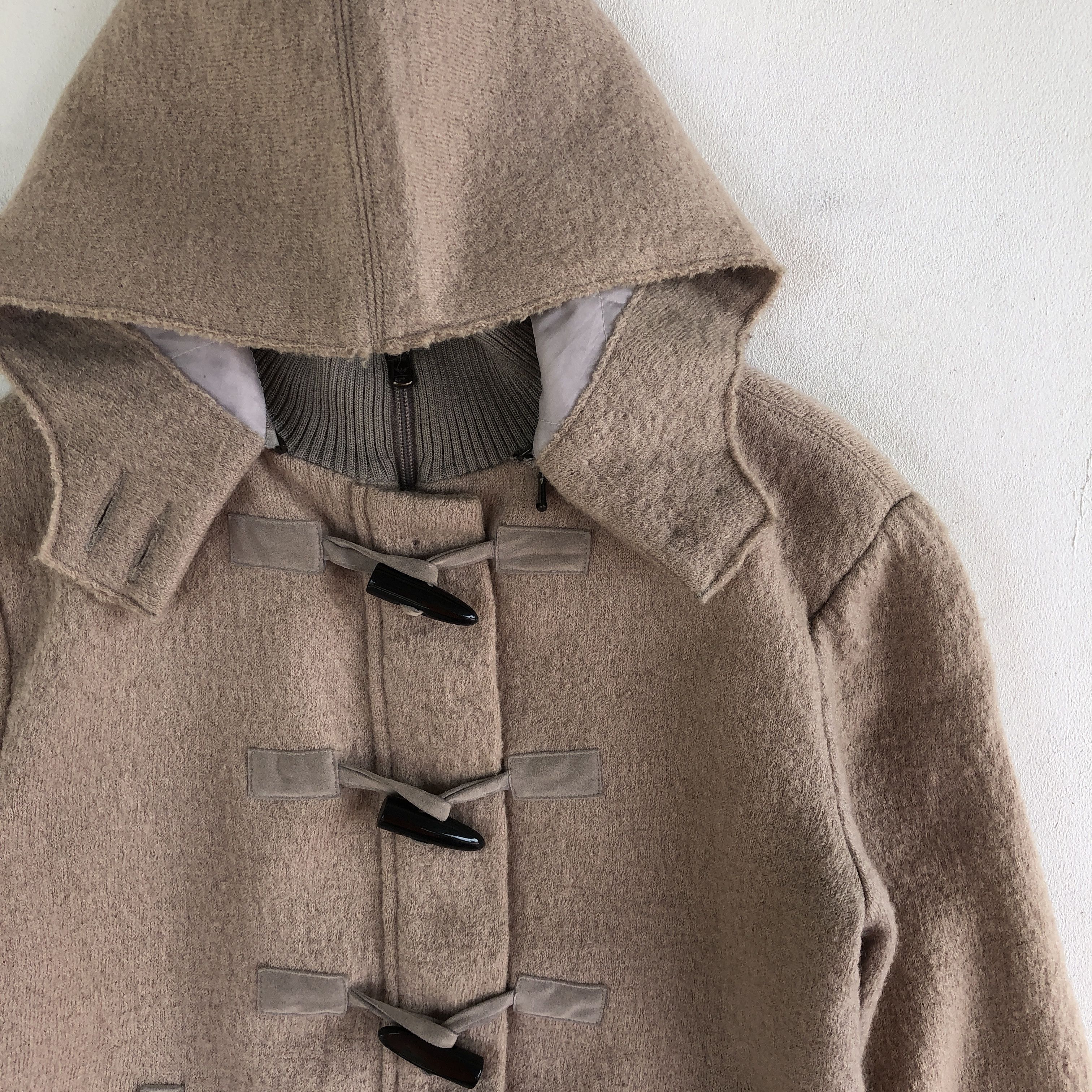 Emporio Armani × Vintage Emporio Armani Peacoat Hoodie Jackets Armani Wool Jacket Size US S / EU 44-46 / 1 - 5 Thumbnail