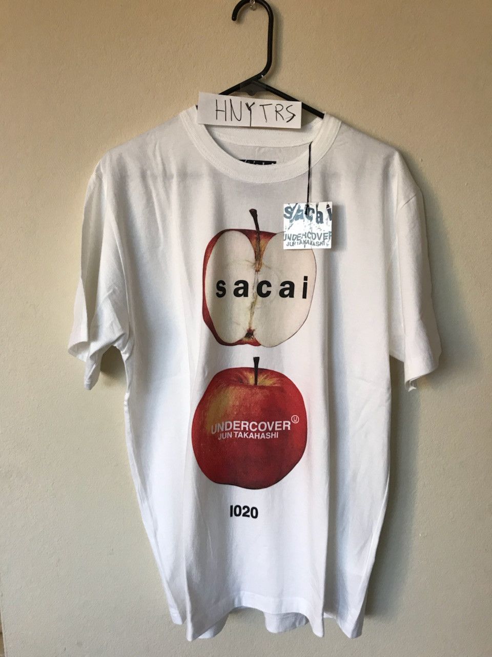 Undercover Undercover x Sacai Apple Shirt - White (Brand New) | Grailed