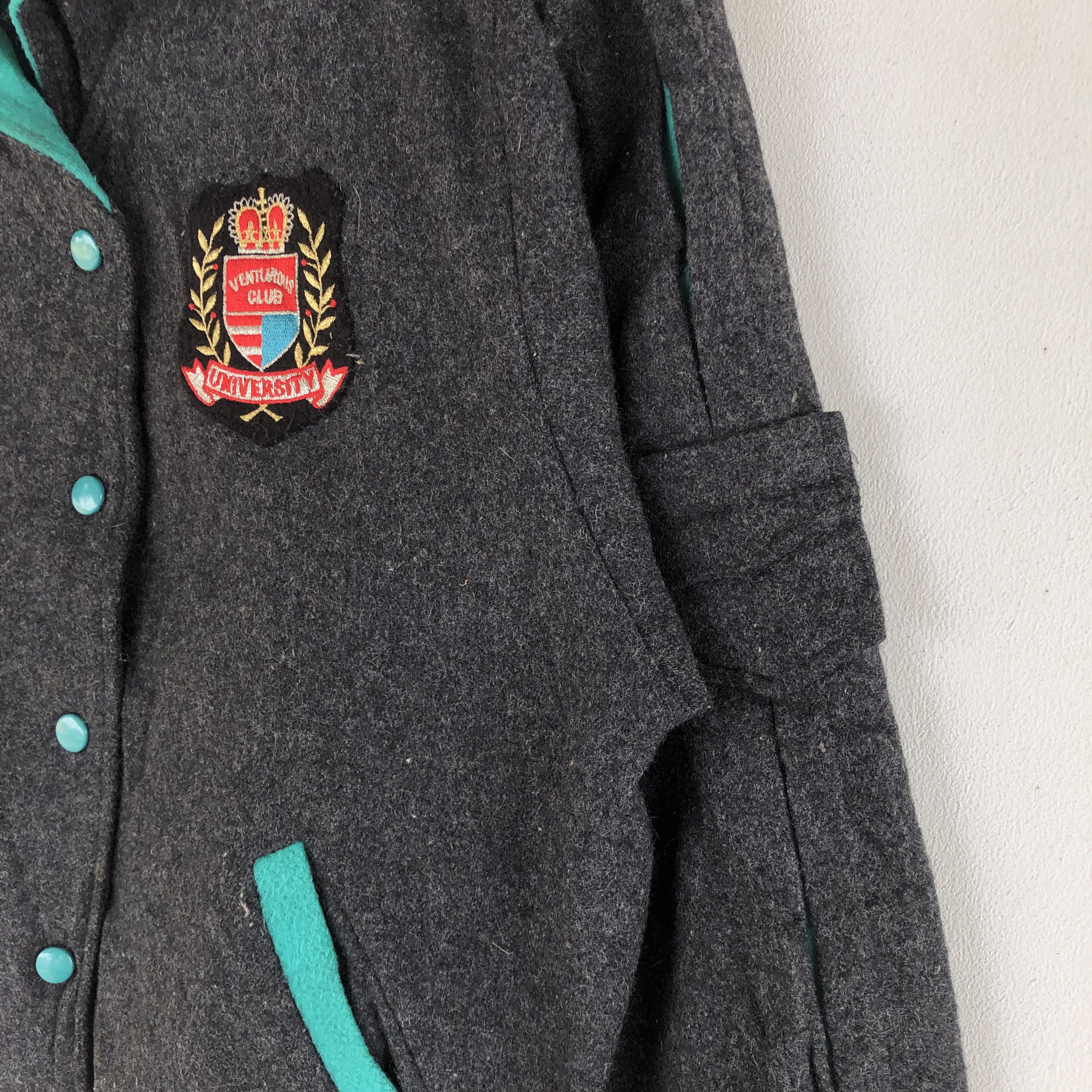 Vintage Swan Varsity Jackets Japanese Hoodie Letterman Wool Jacket Size US S / EU 44-46 / 1 - 7 Thumbnail