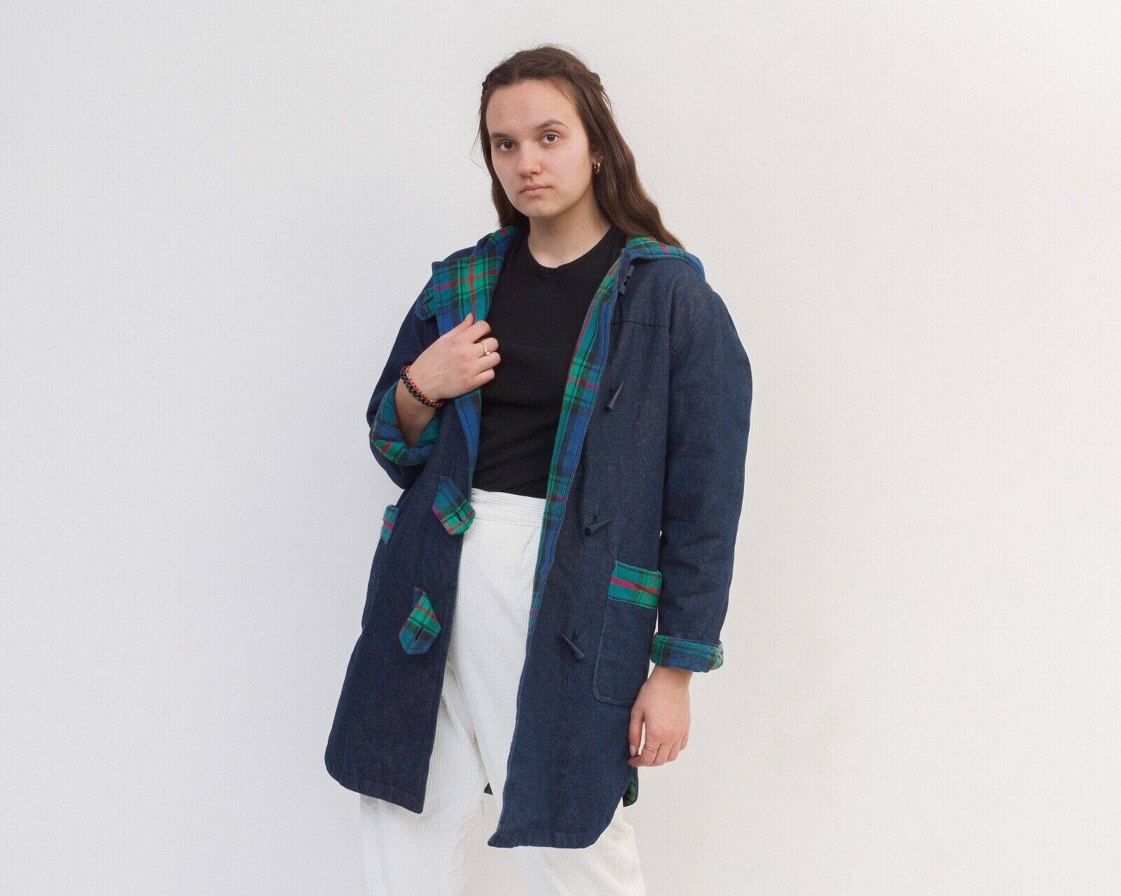 Other × Vintage Coat Toggle Duffle Jacket Parka Embroidered Mouses Lined Size M / US 6-8 / IT 42-44 - 3 Thumbnail