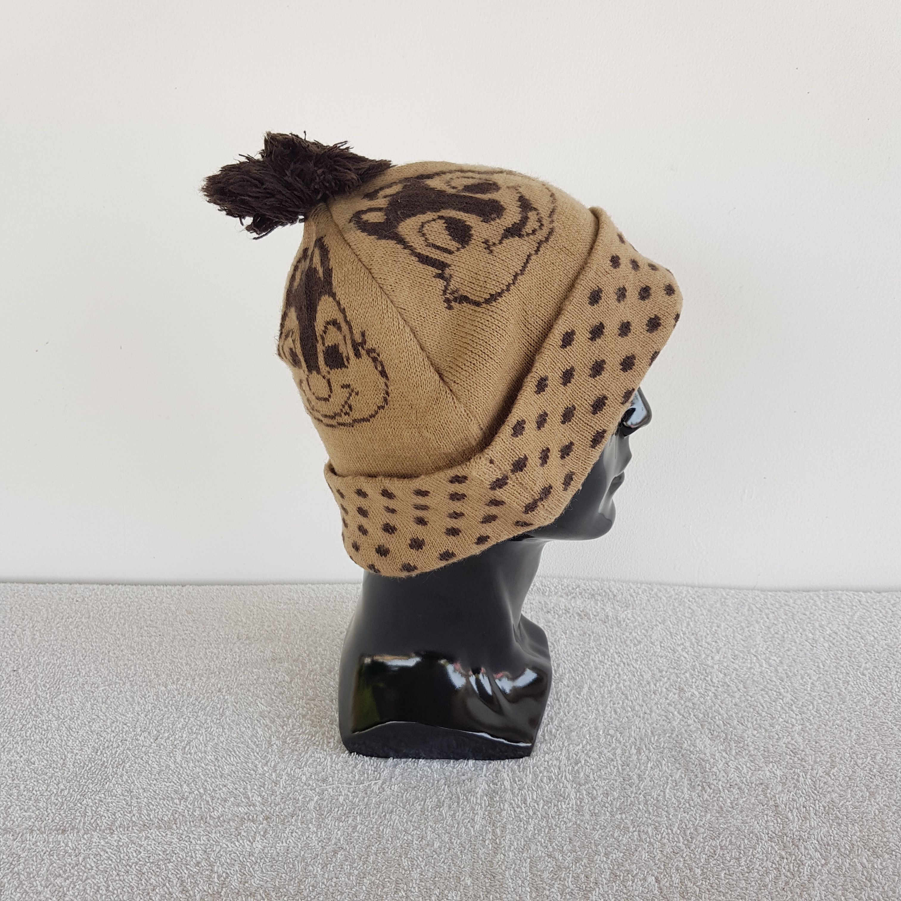 Cartoon Network × Disney × Japanese Brand Chip and Dale Beanie Cartoon SnowCap Disney Hats Size ONE SIZE - 3 Thumbnail