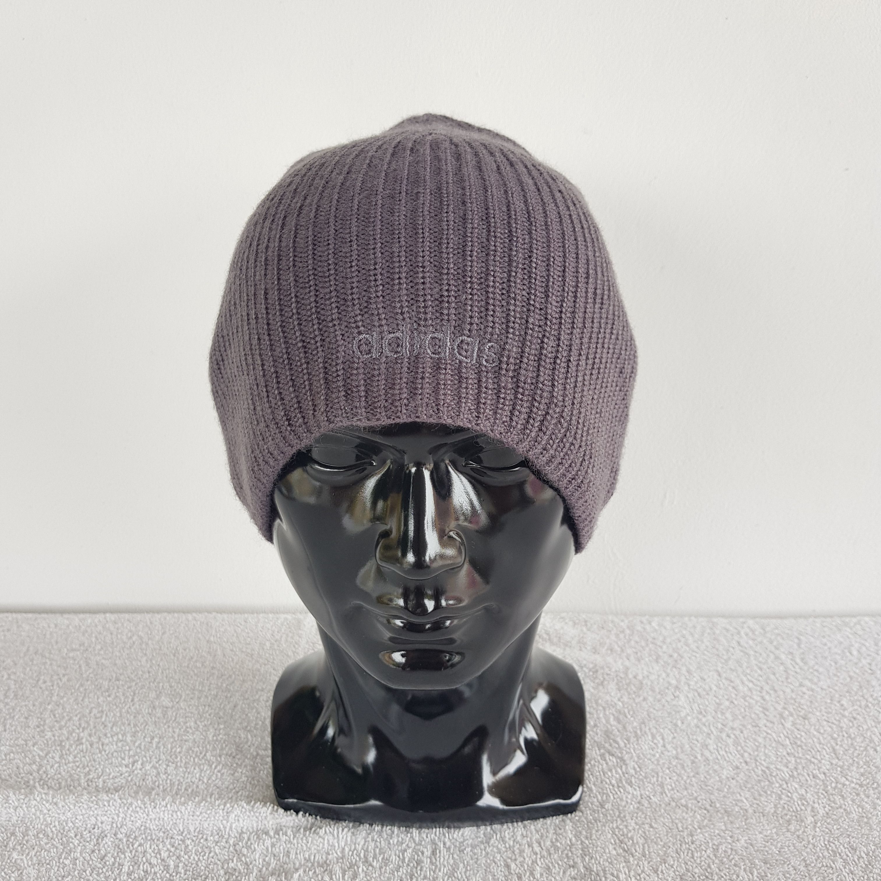 Japanese Brand × Vintage Vintage Adidas Beanie Snow Cap Knitted Adidas Hats Size ONE SIZE - 1 Thumbnail