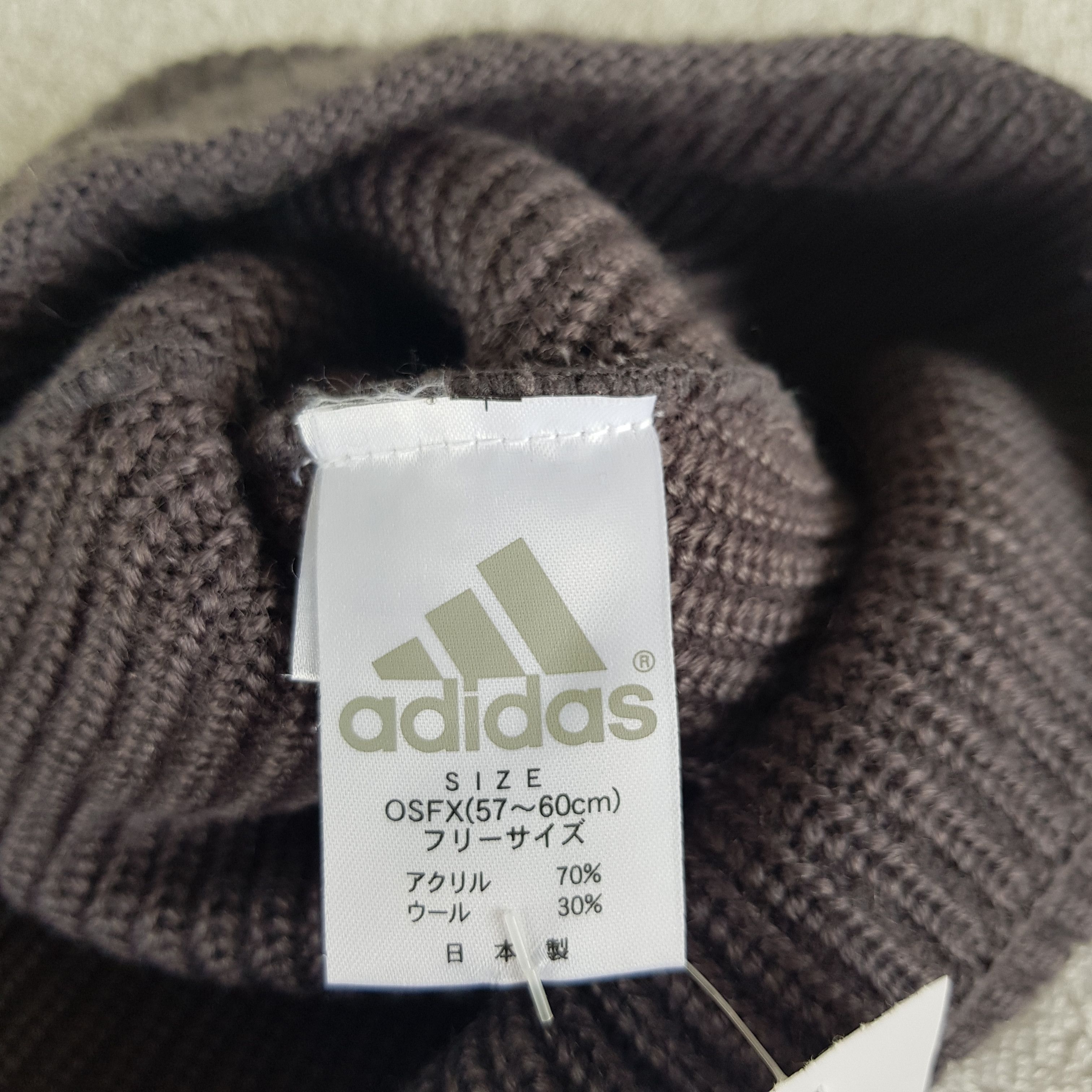 Japanese Brand × Vintage Vintage Adidas Beanie Snow Cap Knitted Adidas Hats Size ONE SIZE - 9 Thumbnail