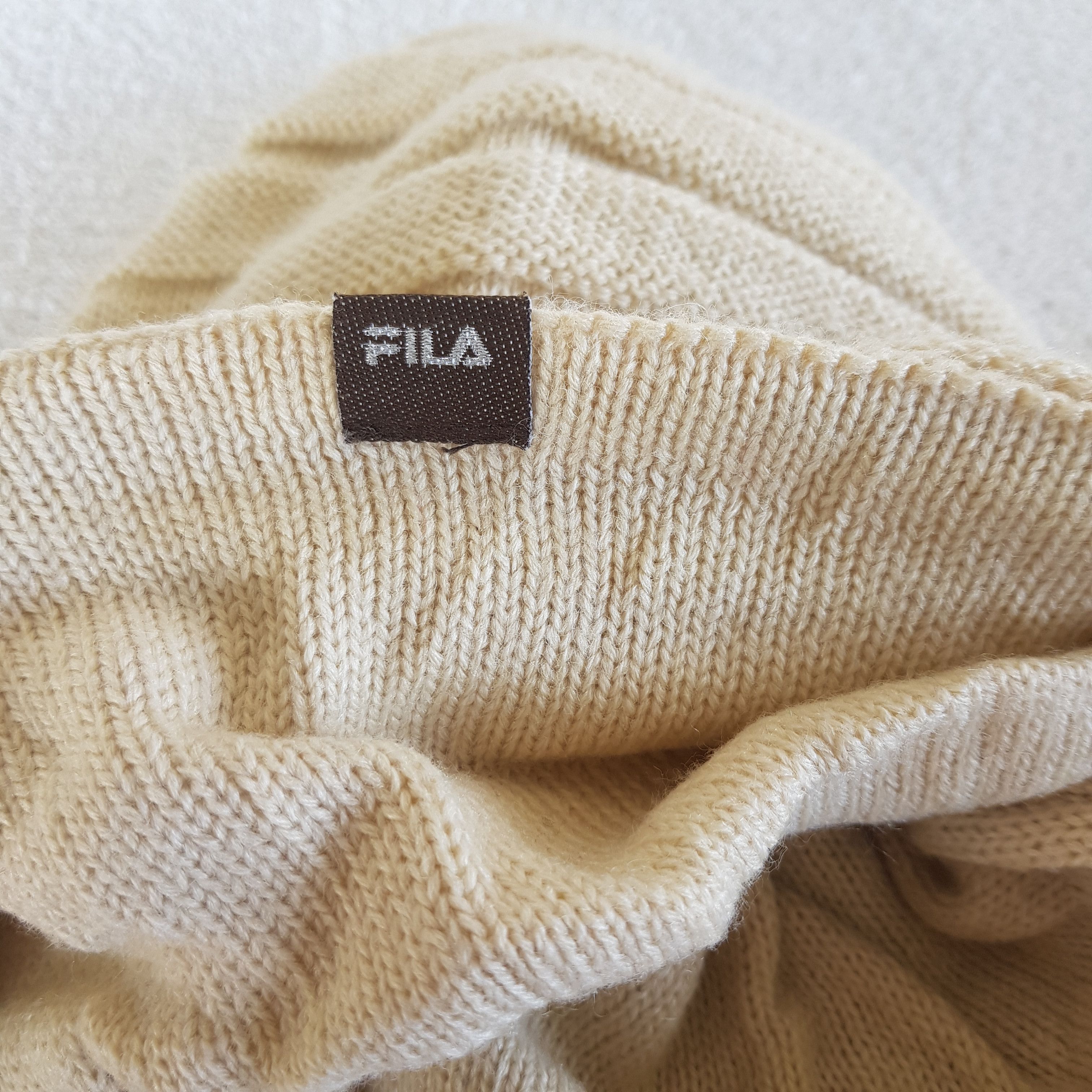 Fila × Vintage Fila Hats Japanese Fila Beanie Knitted Crochet Snow Cap Size ONE SIZE - 6 Thumbnail
