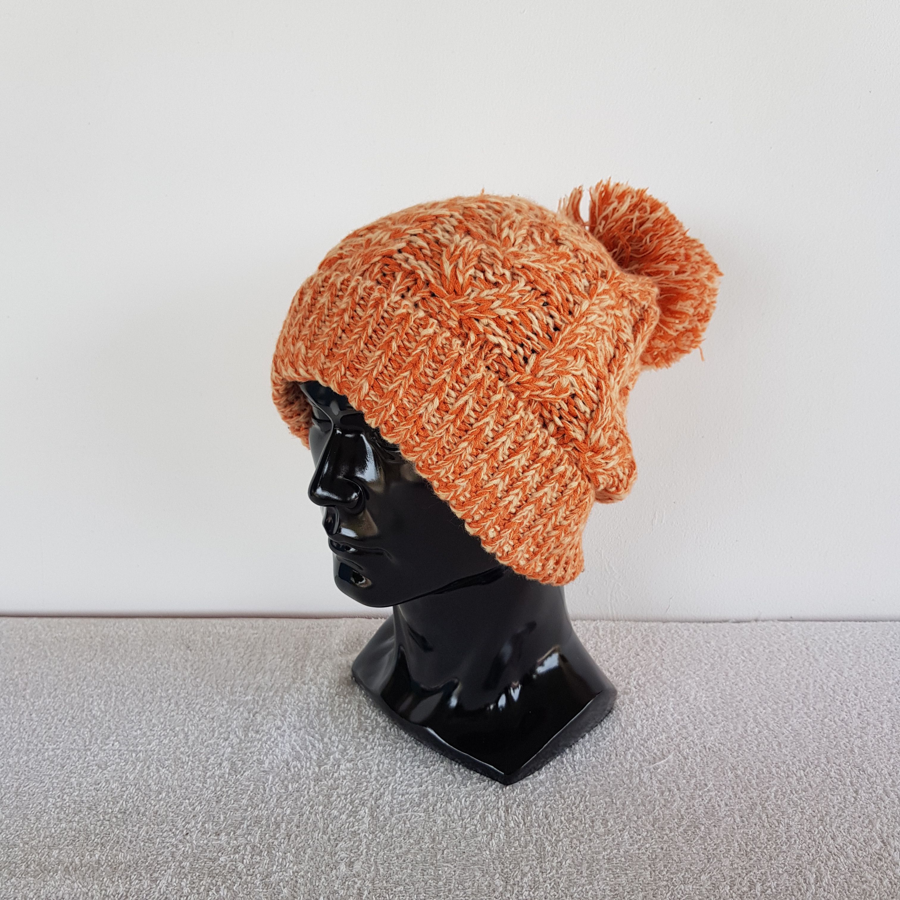 Japanese Brand × Vintage Japanese Unknown Hats Knitted Crochet Beanie Snow Cap Size ONE SIZE - 1 Thumbnail