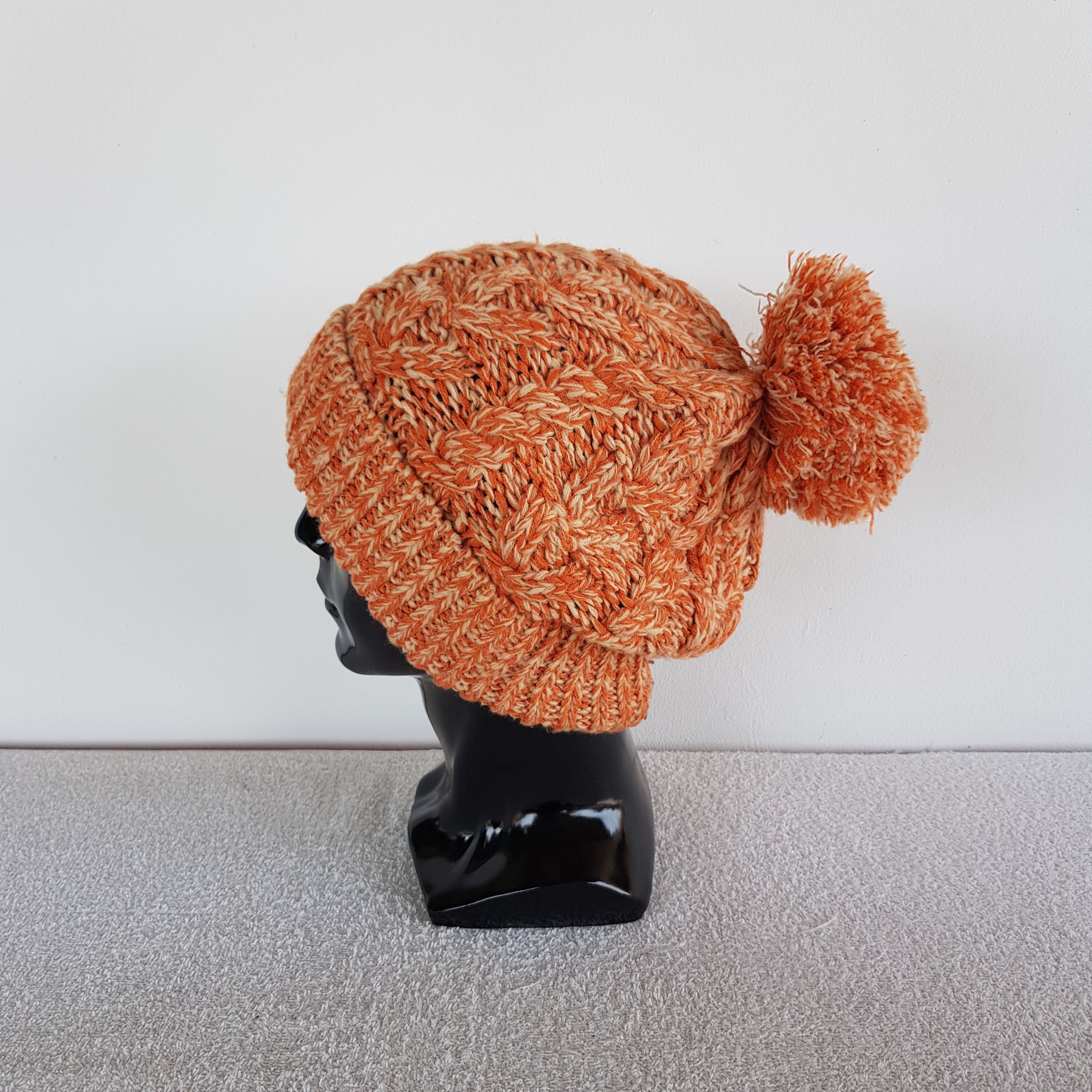 Japanese Brand × Vintage Japanese Unknown Hats Knitted Crochet Beanie Snow Cap Size ONE SIZE - 4 Thumbnail