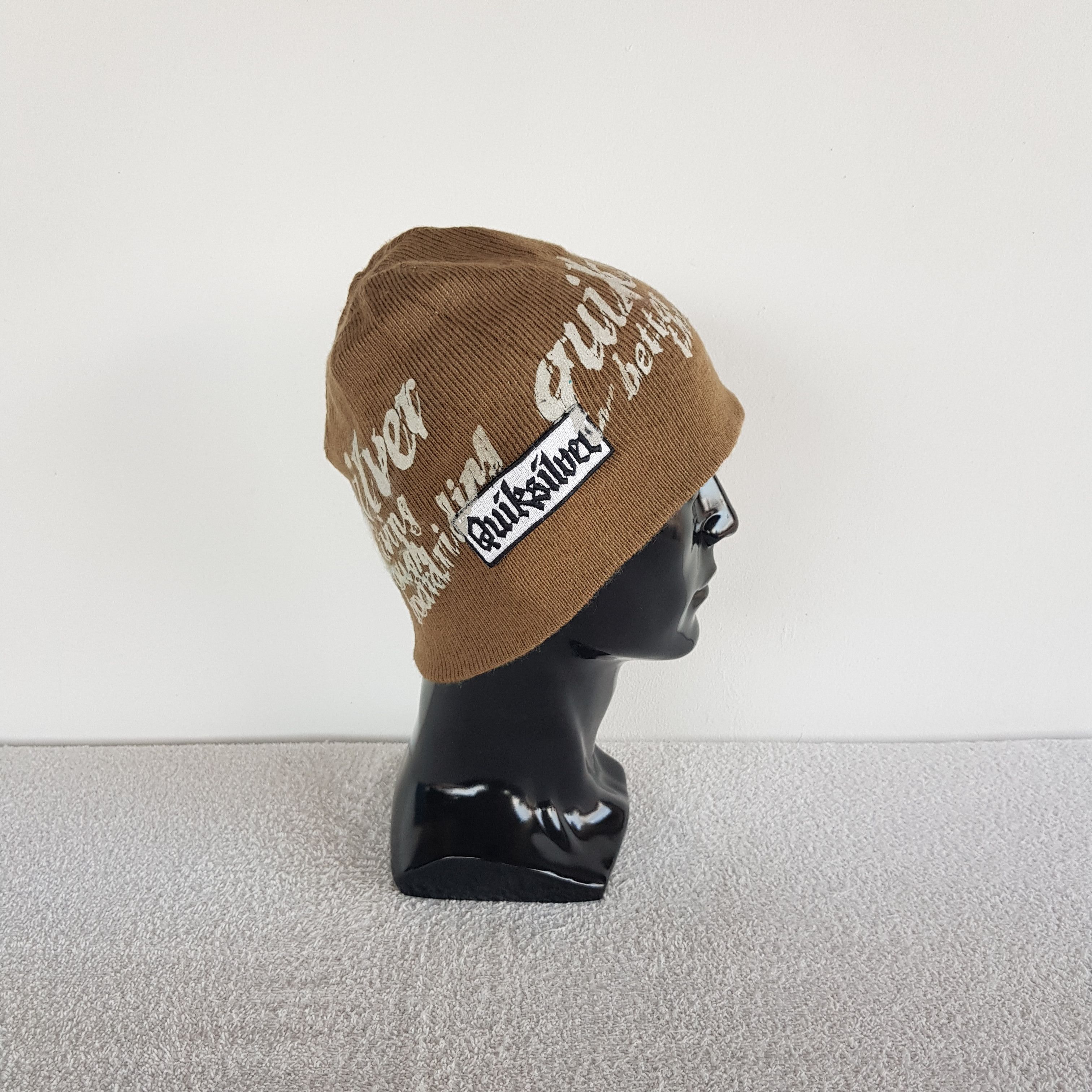 Quiksilver × Vintage Quiksilver Beanie Snow Cap Knitted Crochet Quiksilver Hats Size ONE SIZE - 3 Thumbnail