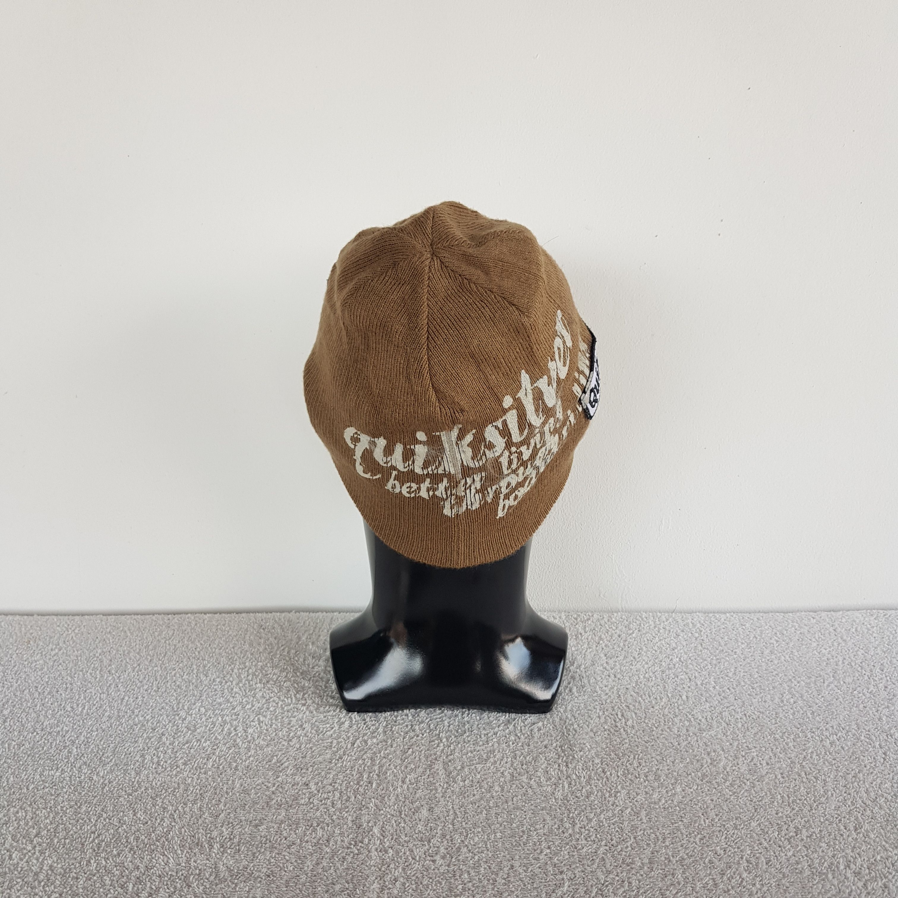 Quiksilver × Vintage Quiksilver Beanie Snow Cap Knitted Crochet Quiksilver Hats Size ONE SIZE - 4 Thumbnail