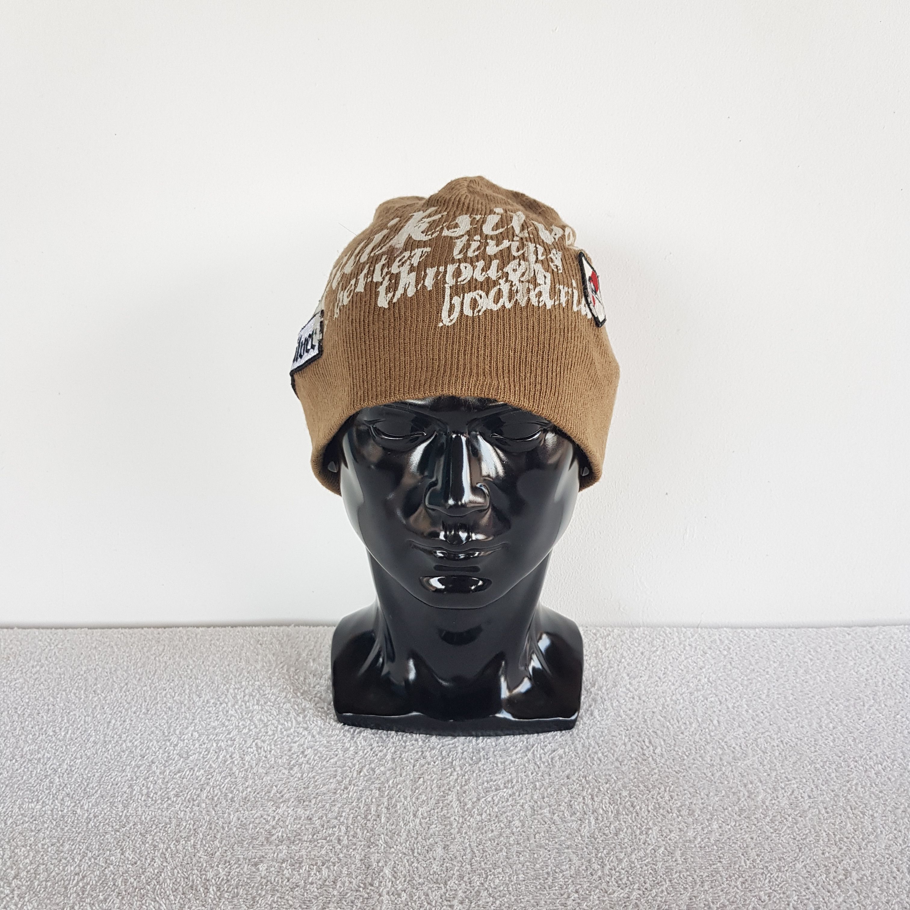Quiksilver × Vintage Quiksilver Beanie Snow Cap Knitted Crochet Quiksilver Hats Size ONE SIZE - 2 Thumbnail