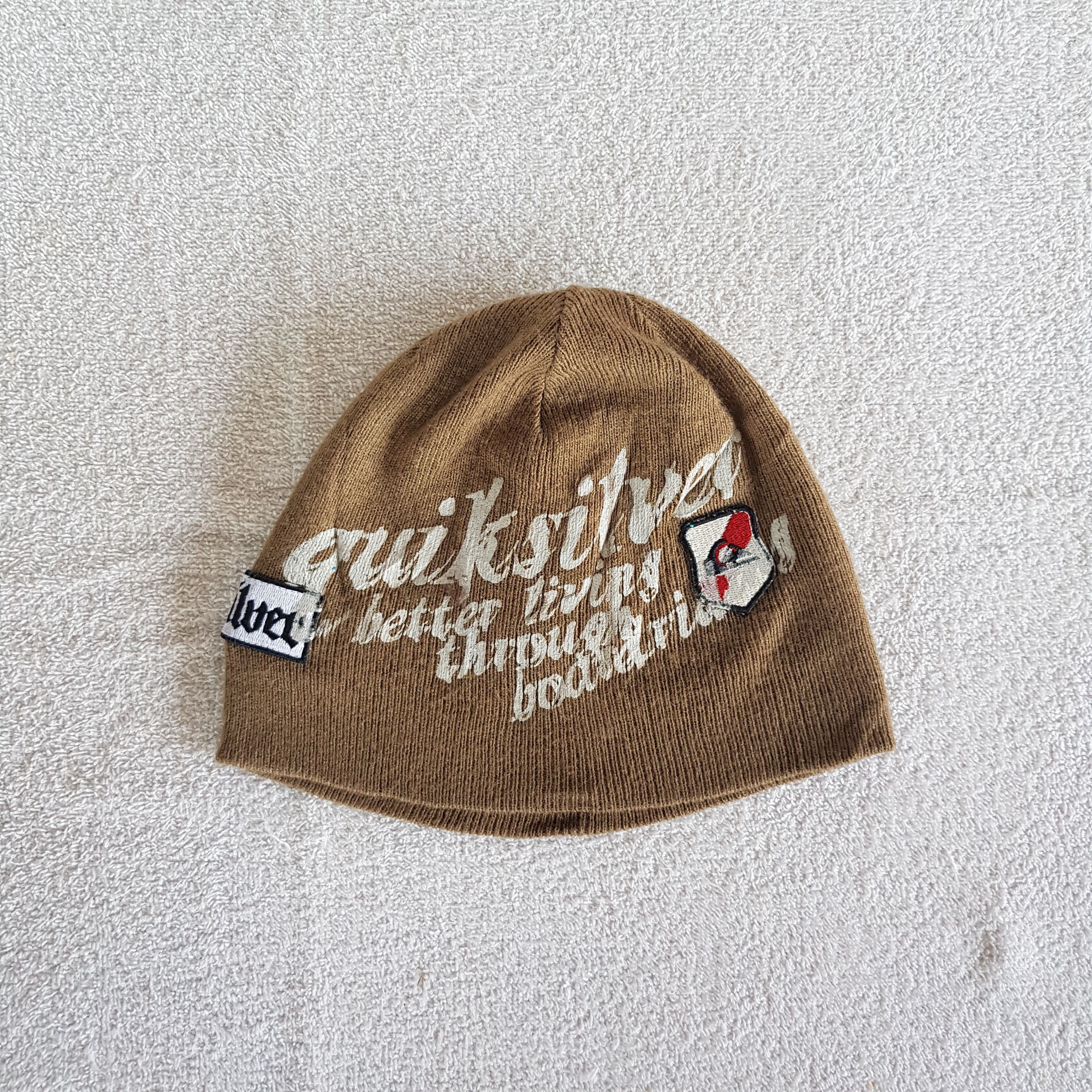 Quiksilver × Vintage Quiksilver Beanie Snow Cap Knitted Crochet Quiksilver Hats Size ONE SIZE - 6 Thumbnail
