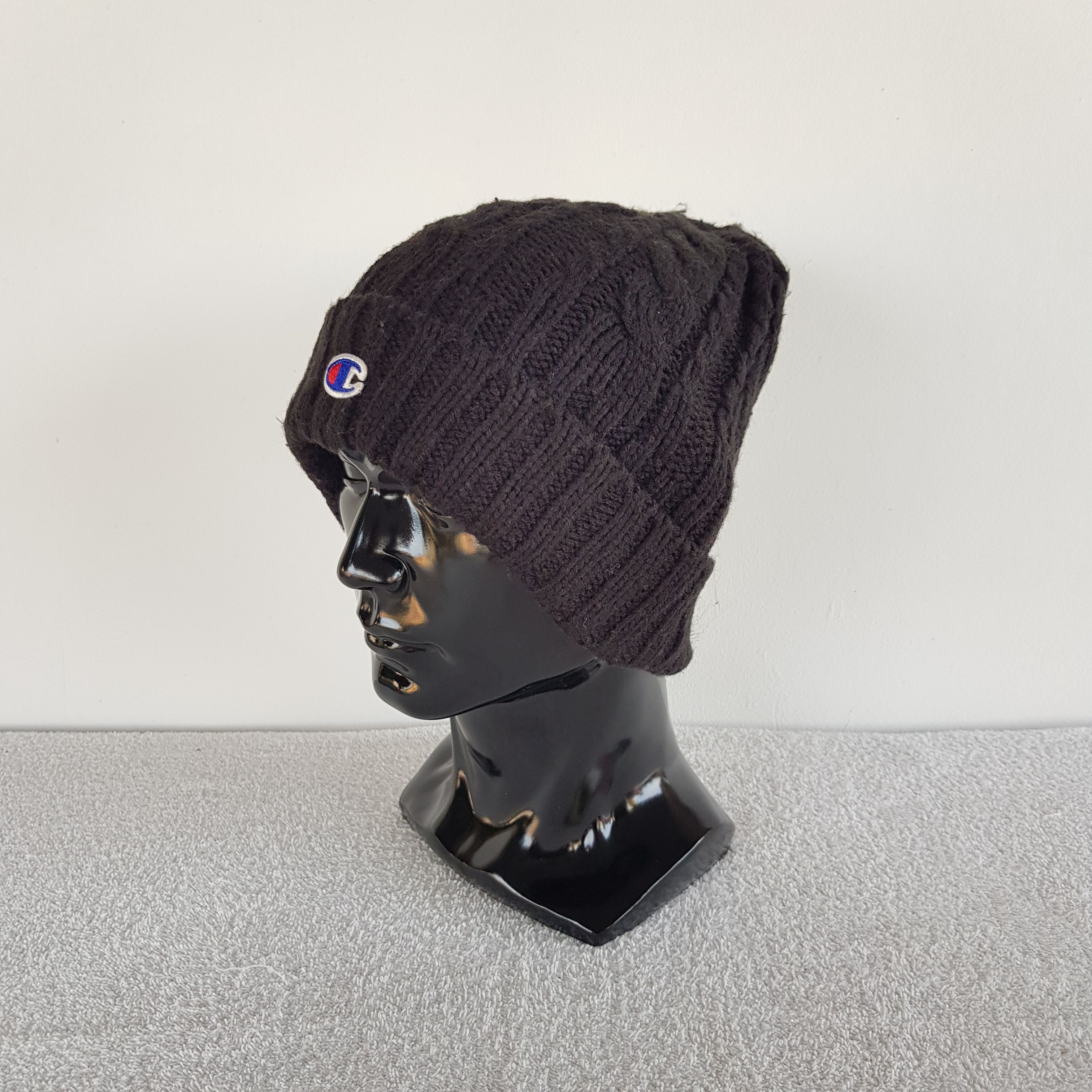 Beanie Cap Black And White Champion Beanie Champion RETRO SPORT