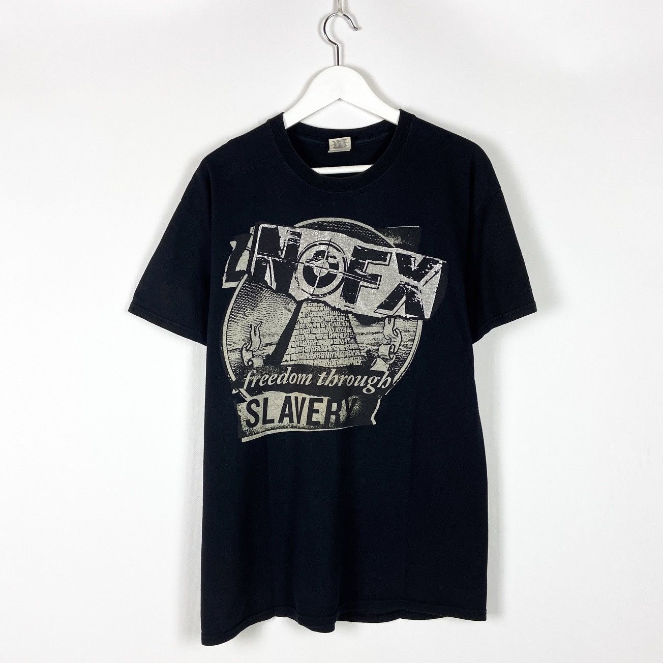 Band Tees Vintage 00s NOFX Freedom Through Slavery tee Punk Rock rare Size US L / EU 52-54 / 3 - 1 Thumbnail