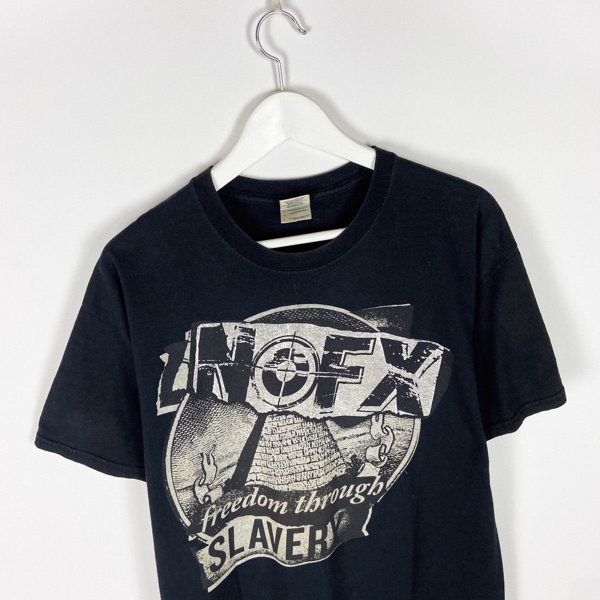 Band Tees Vintage 00s NOFX Freedom Through Slavery tee Punk Rock rare Size US L / EU 52-54 / 3 - 2 Thumbnail