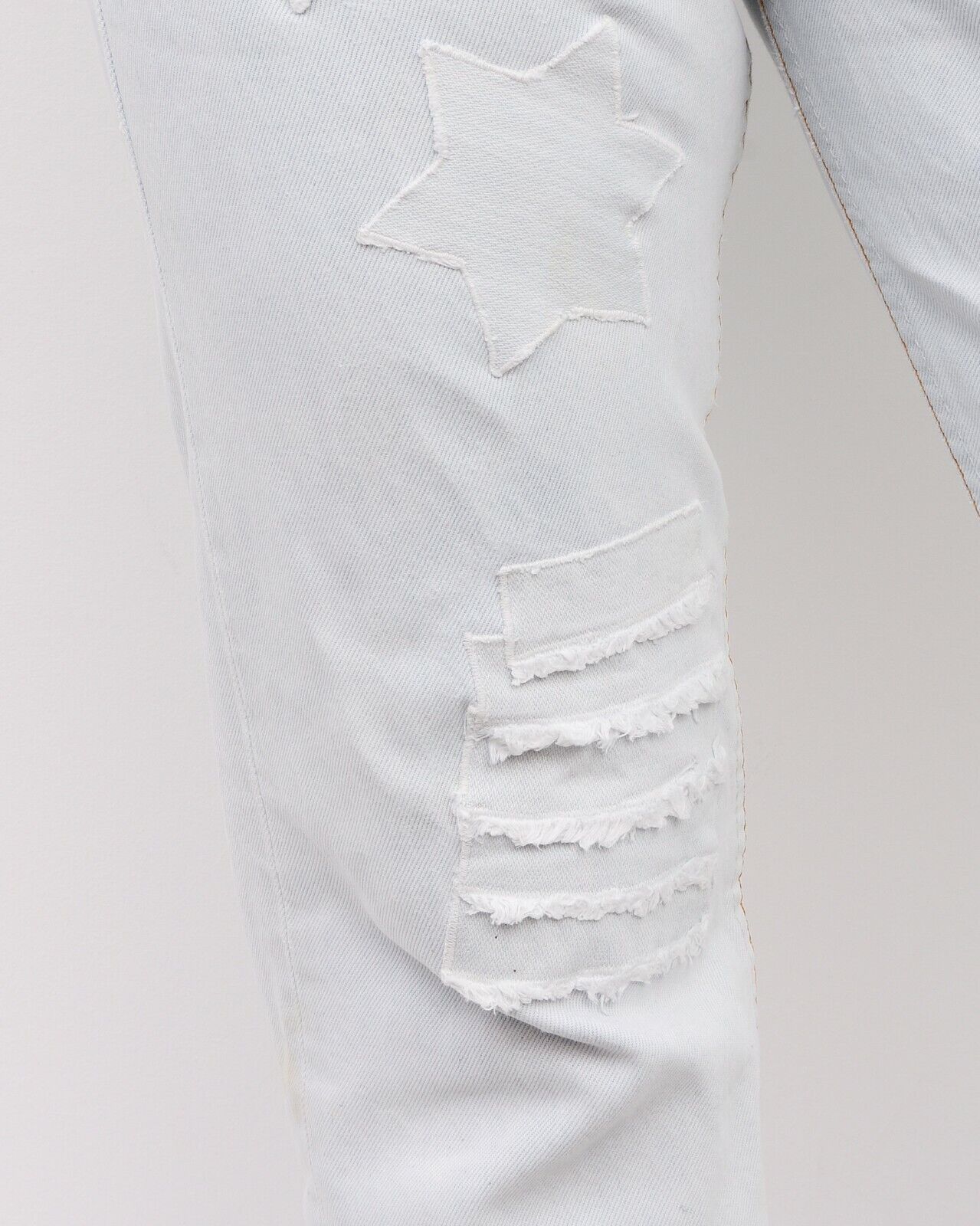 Levi's Denim Distressed Patched Jeans Trousers Pants Blue W33 L32 Size 33" - 4 Thumbnail