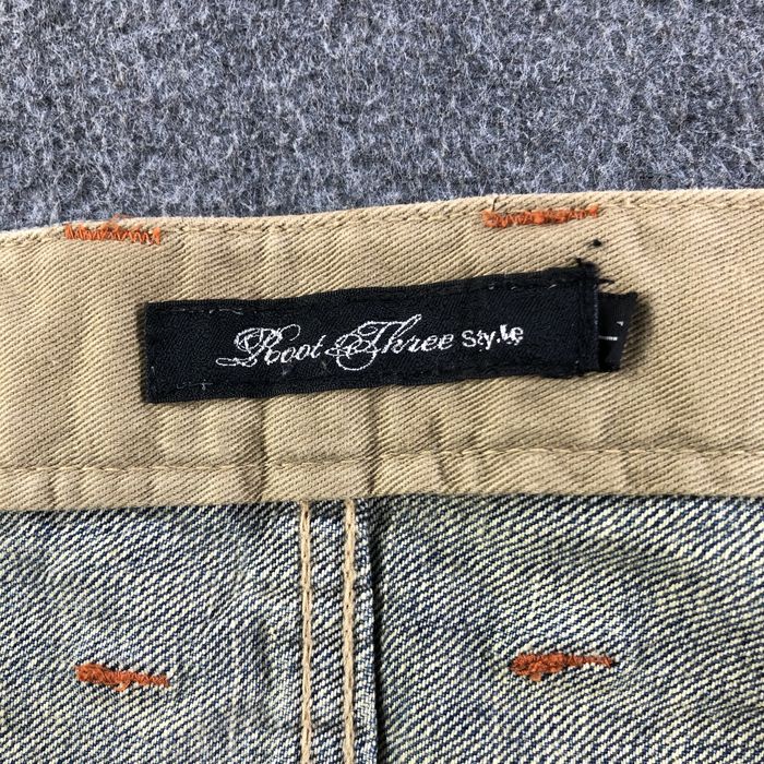 Vintage Root Three Flare Jeans Painted Denim -J2714 | Grailed