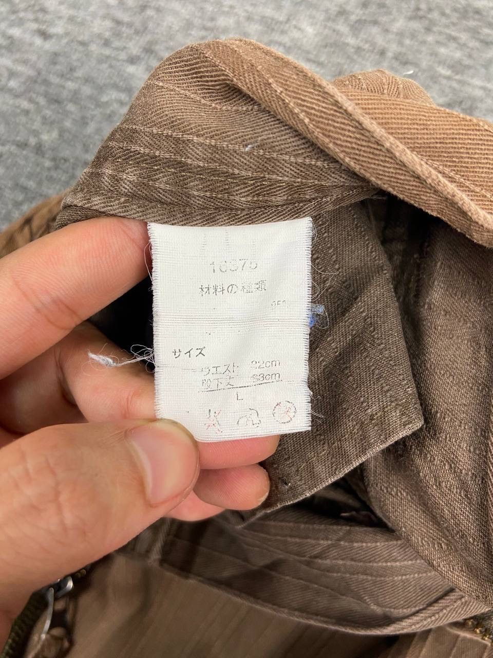 If Six Was Nine Vintage 31040 Tactical Bondage Cargo Pants Baggy Faded Brown Size US 31 - 5 Thumbnail