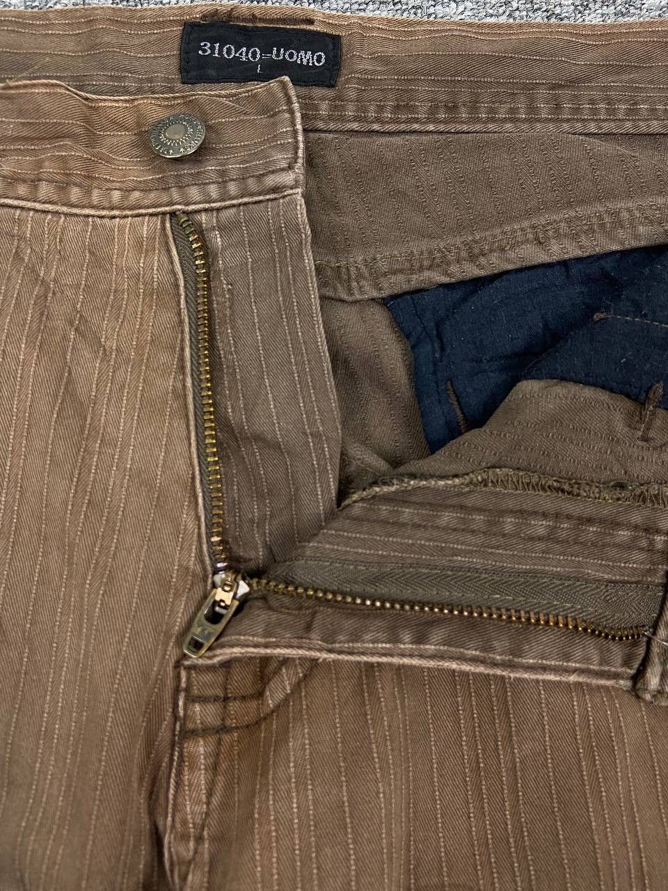 If Six Was Nine Vintage 31040 Tactical Bondage Cargo Pants Baggy Faded Brown Size US 31 - 7 Thumbnail