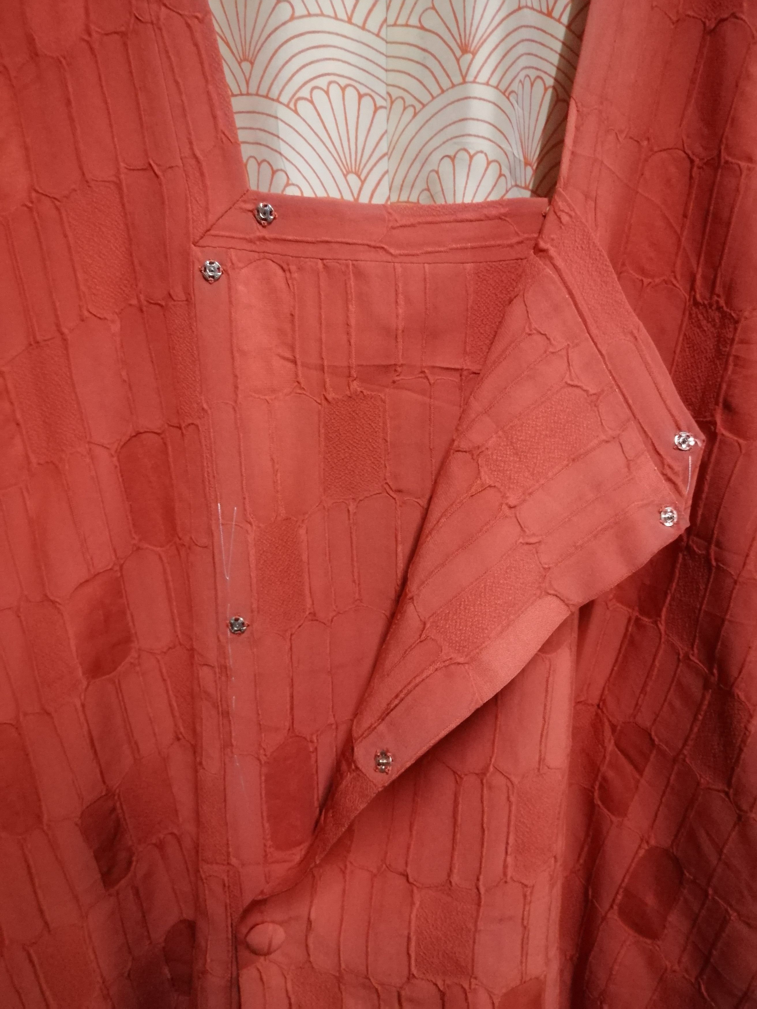 Japanese Brand × Vintage Vintage silk kimono noragi haori hanten jinbei jacket #KPD2 Size US L / EU 52-54 / 3 - 5 Thumbnail