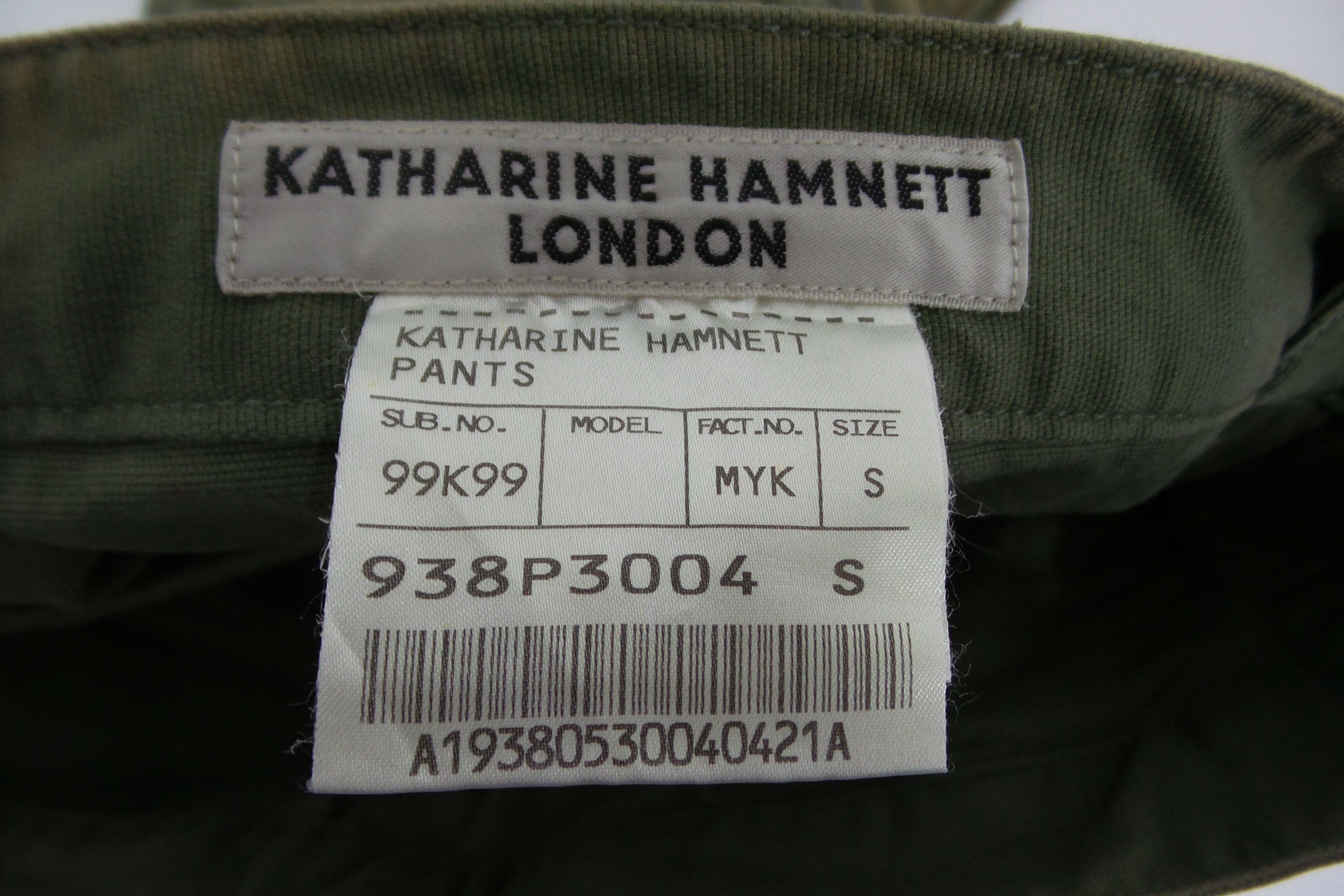 Katharine Hamnett London Katharine Hamnett Green Multi Pockets Pants W30xL31 Size US 30 / EU 46 - 5 Thumbnail