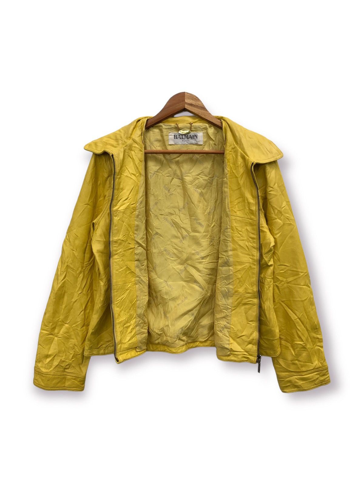 Balmain 🔥 BALMAIN PARIS SHEEPSKIN LEATHER JACKET Size M / US 6-8 / IT 42-44 - 4 Thumbnail