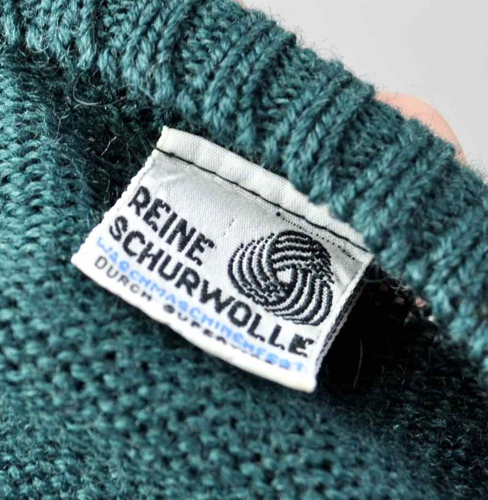 Vintage 70's Vintage Pure New Wool Jumper Sweater Pullover Knitted Size US S / EU 44-46 / 1 - 6 Thumbnail