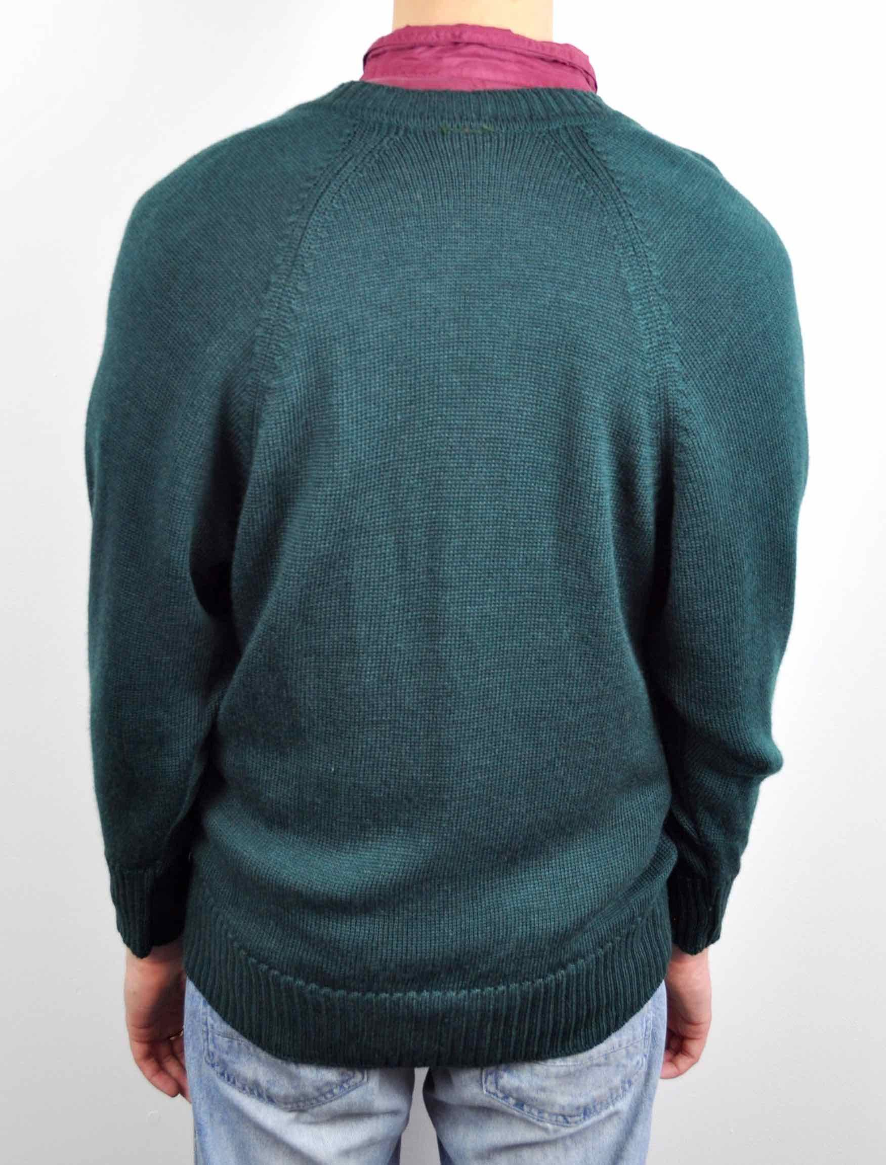 Vintage 70's Vintage Pure New Wool Jumper Sweater Pullover Knitted Size US S / EU 44-46 / 1 - 4 Thumbnail