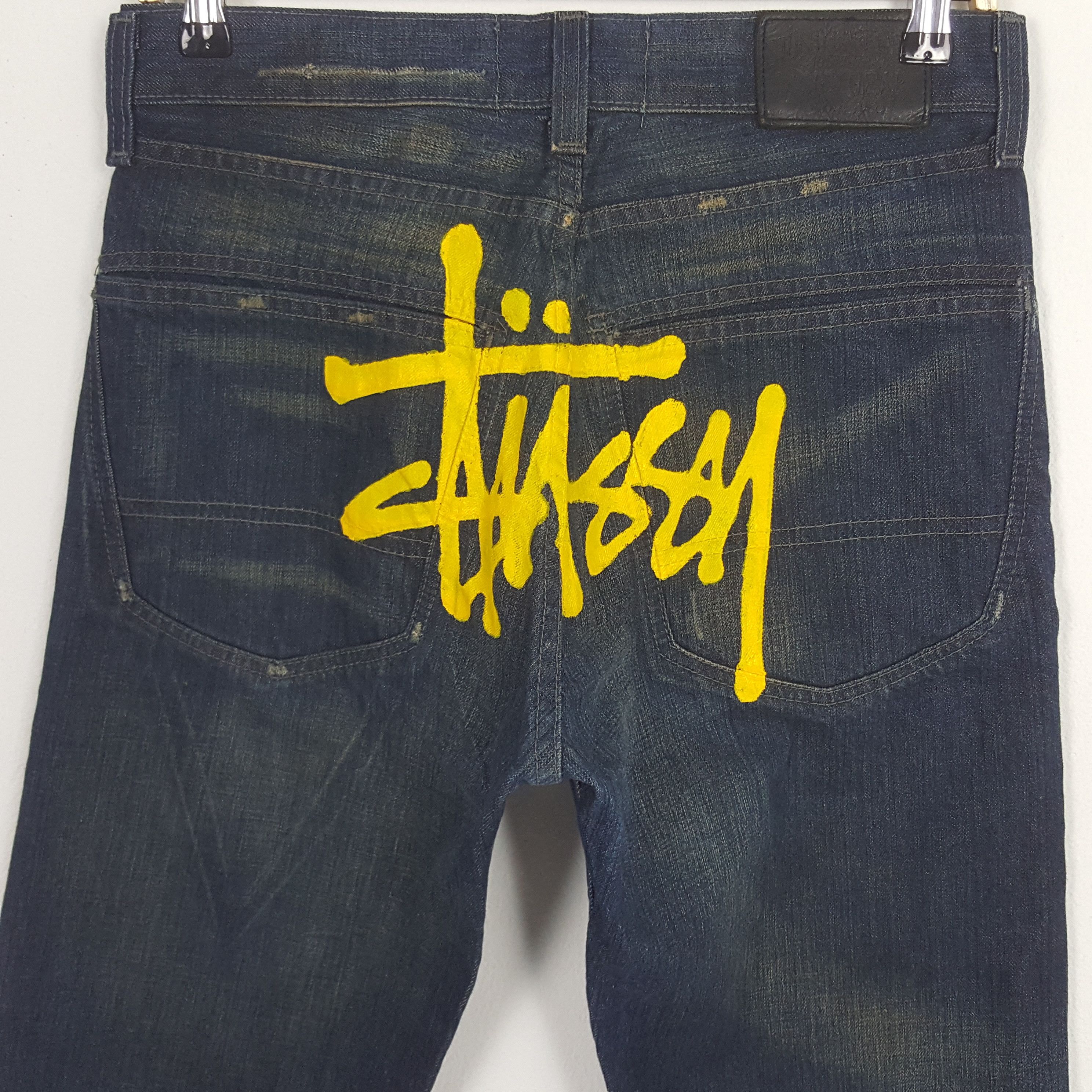 Stussy Vintage Stussy Custom Big Art Style Denim Jeans Size US 30 / EU 46 - 2 Thumbnail